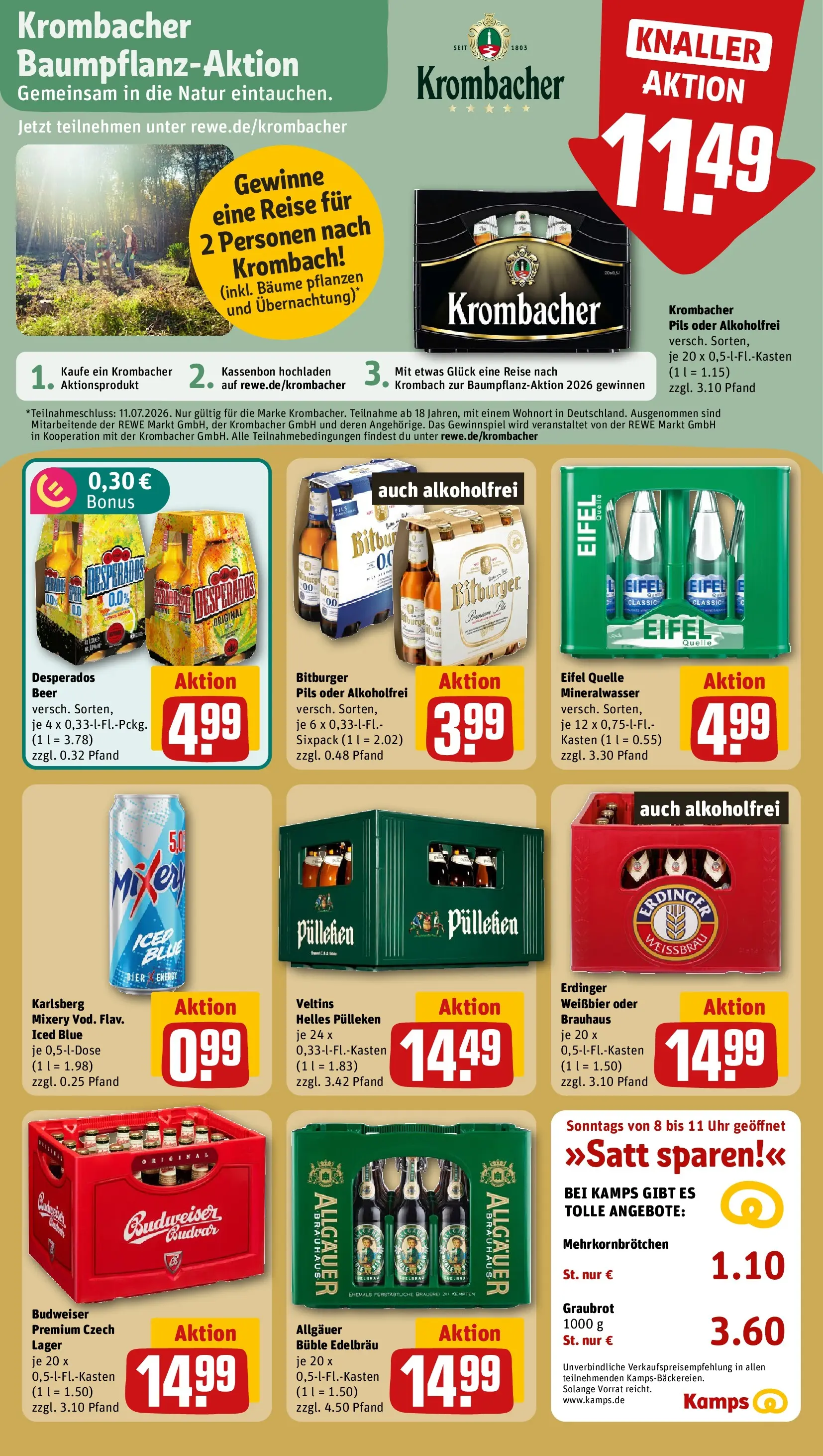 REWE Prospekt ab 28.06.2026 zum Blättern » Angebote | Seite: 19 | Produkte: Bitburger, Energy, Bier, Veltins