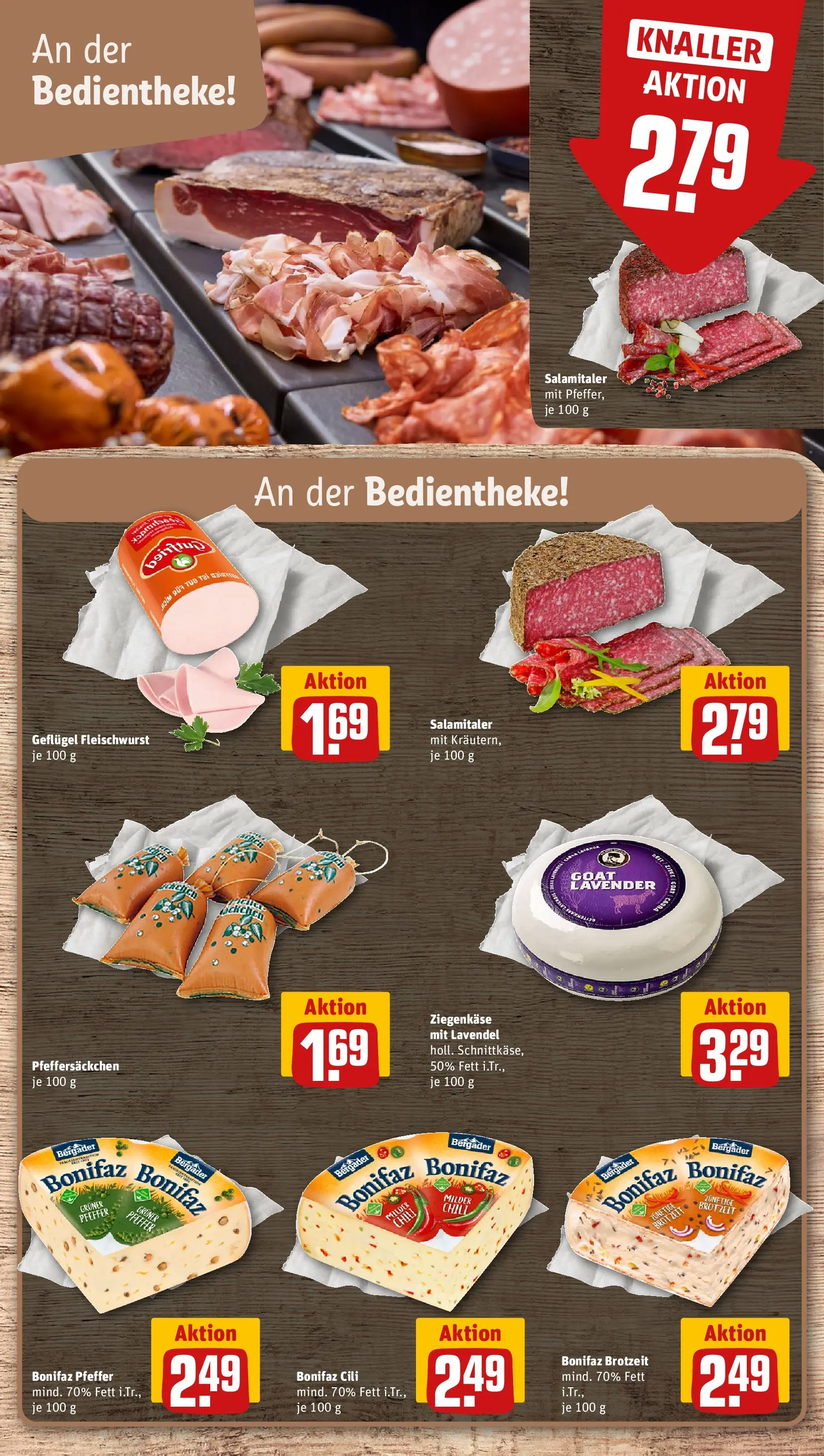 REWE Prospekt ab 28.06.2026 zum Blättern » Angebote | Seite: 11 | Produkte: Ziegenkäse, Pfeffer, Lavendel