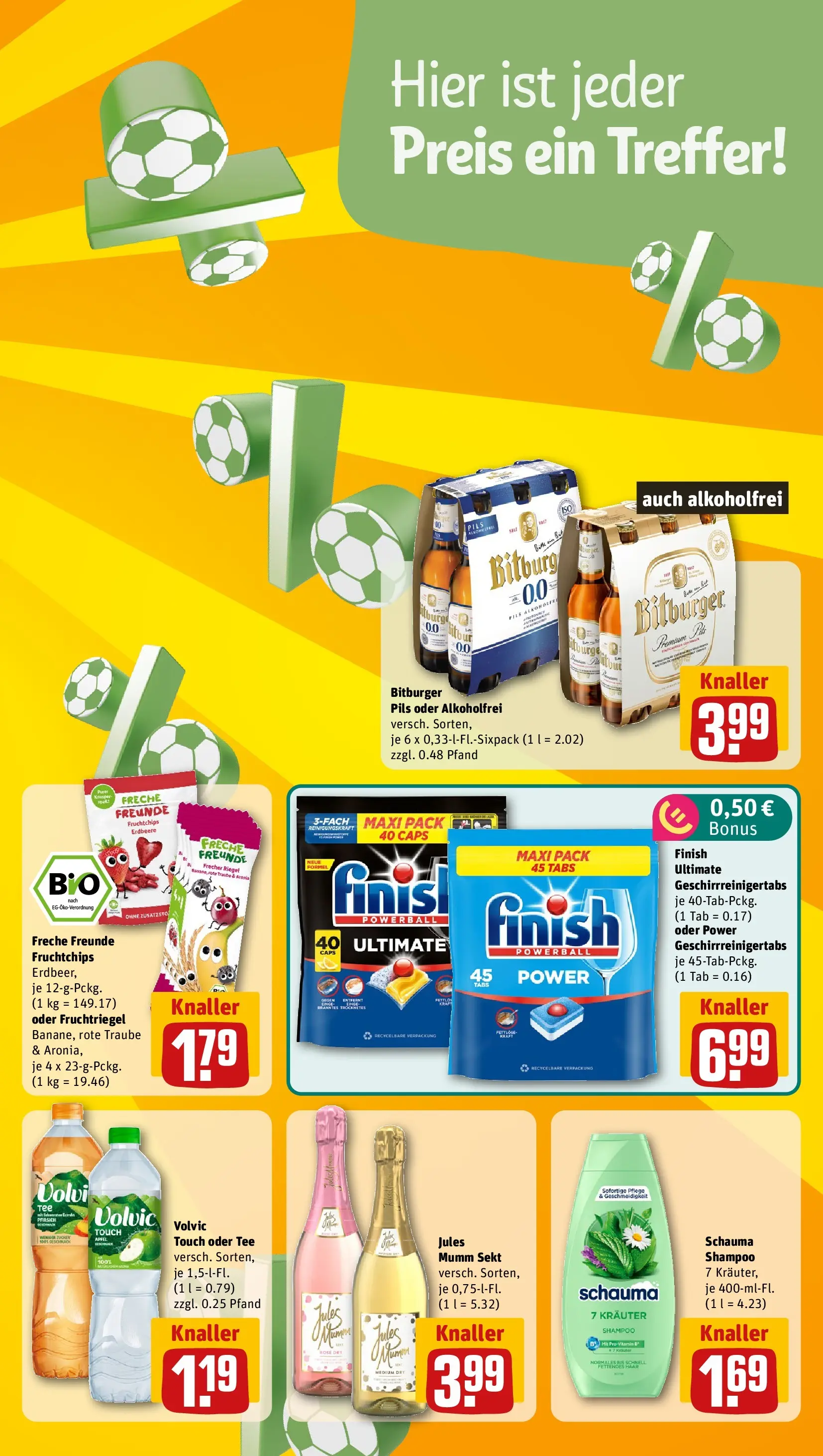 REWE Prospekt ab 29.06.2026 zum Blättern » Angebote | Seite: 7 | Produkte: Mumm sekt, Shampoo, Pfirsich, Volvic