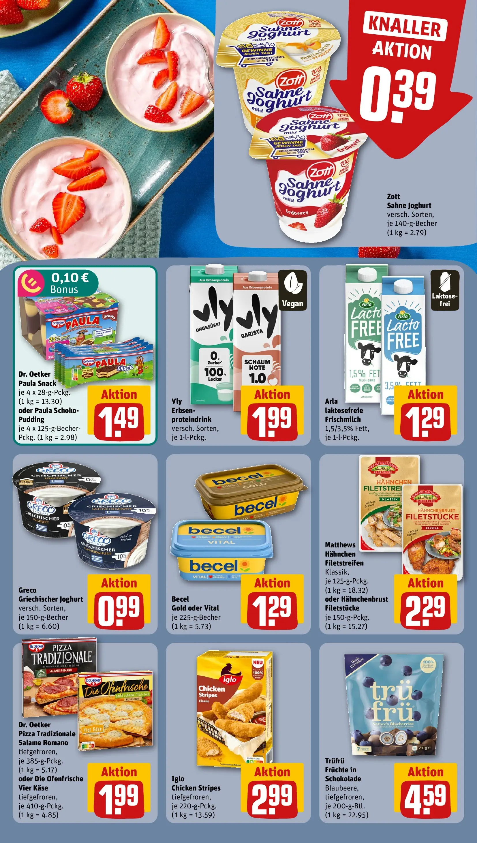 REWE Prospekt ab 29.06.2026 zum Blättern » Angebote | Seite: 14 | Produkte: Iglo, Pfirsich, Erbsen, Hahnchenbrust