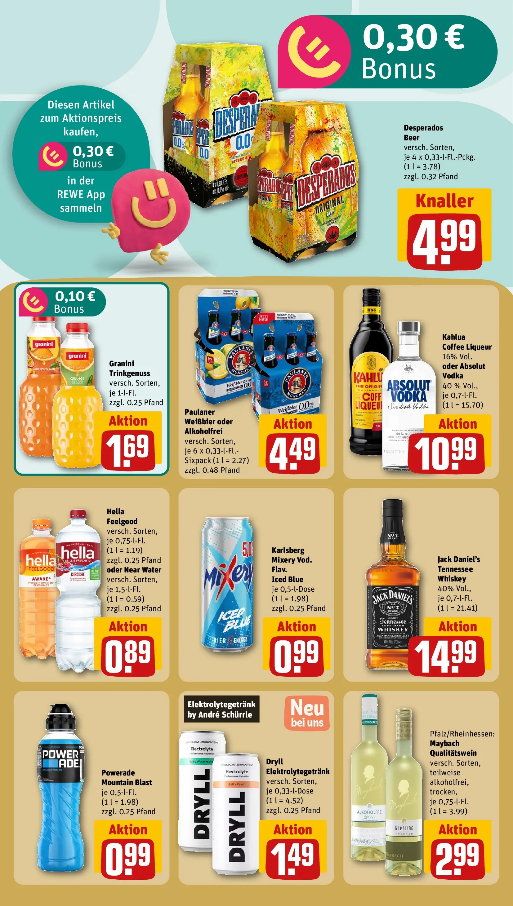 REWE Prospekt ab 29.06.2026 zum Blättern » Angebote | Seite: 15 | Produkte: Weißbier, Powerade, Mixery, Paulaner