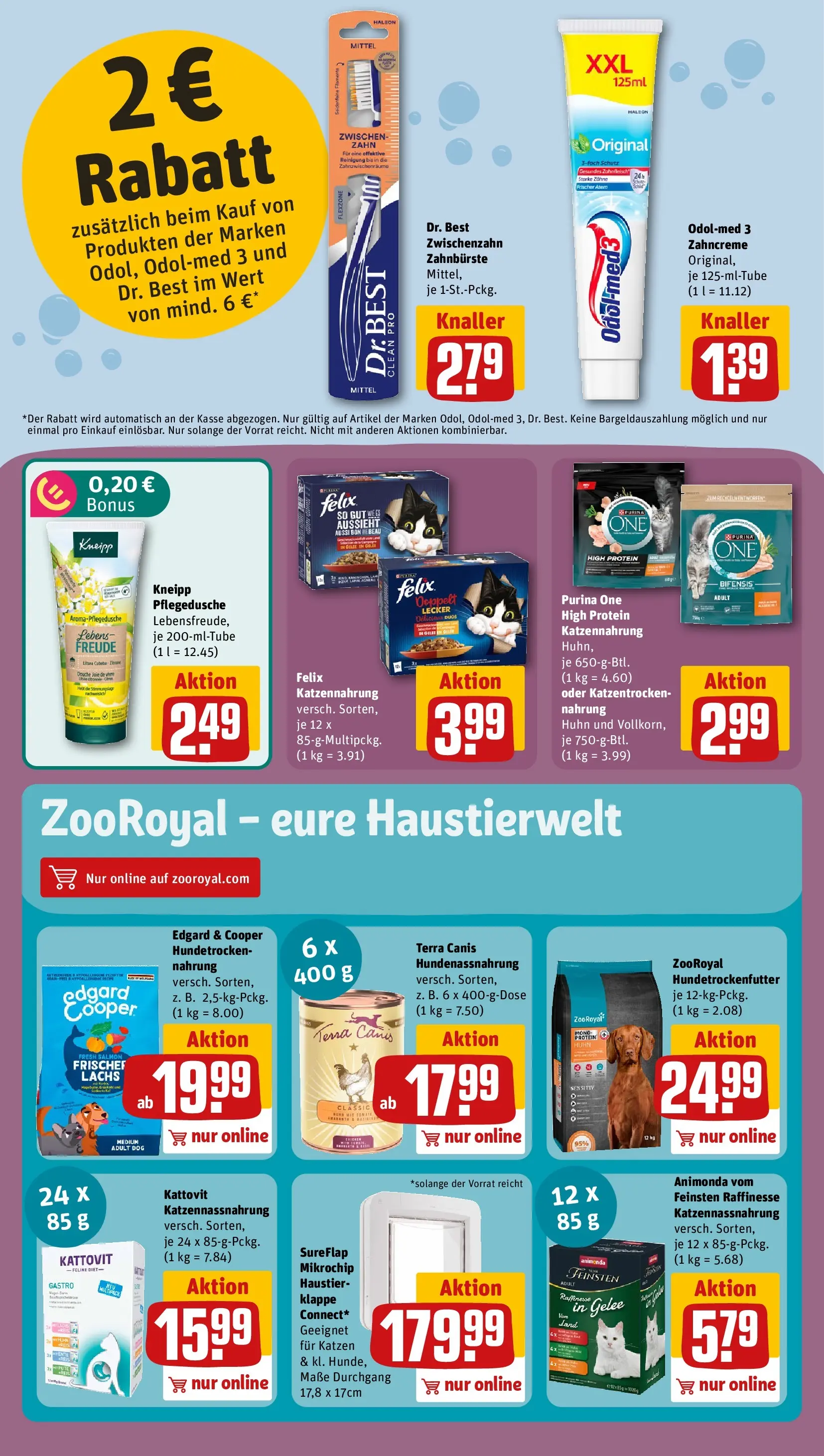 REWE Prospekt ab 29.06.2026 zum Blättern » Angebote | Seite: 19 | Produkte: Purina one, Lachs, Zahnbürste