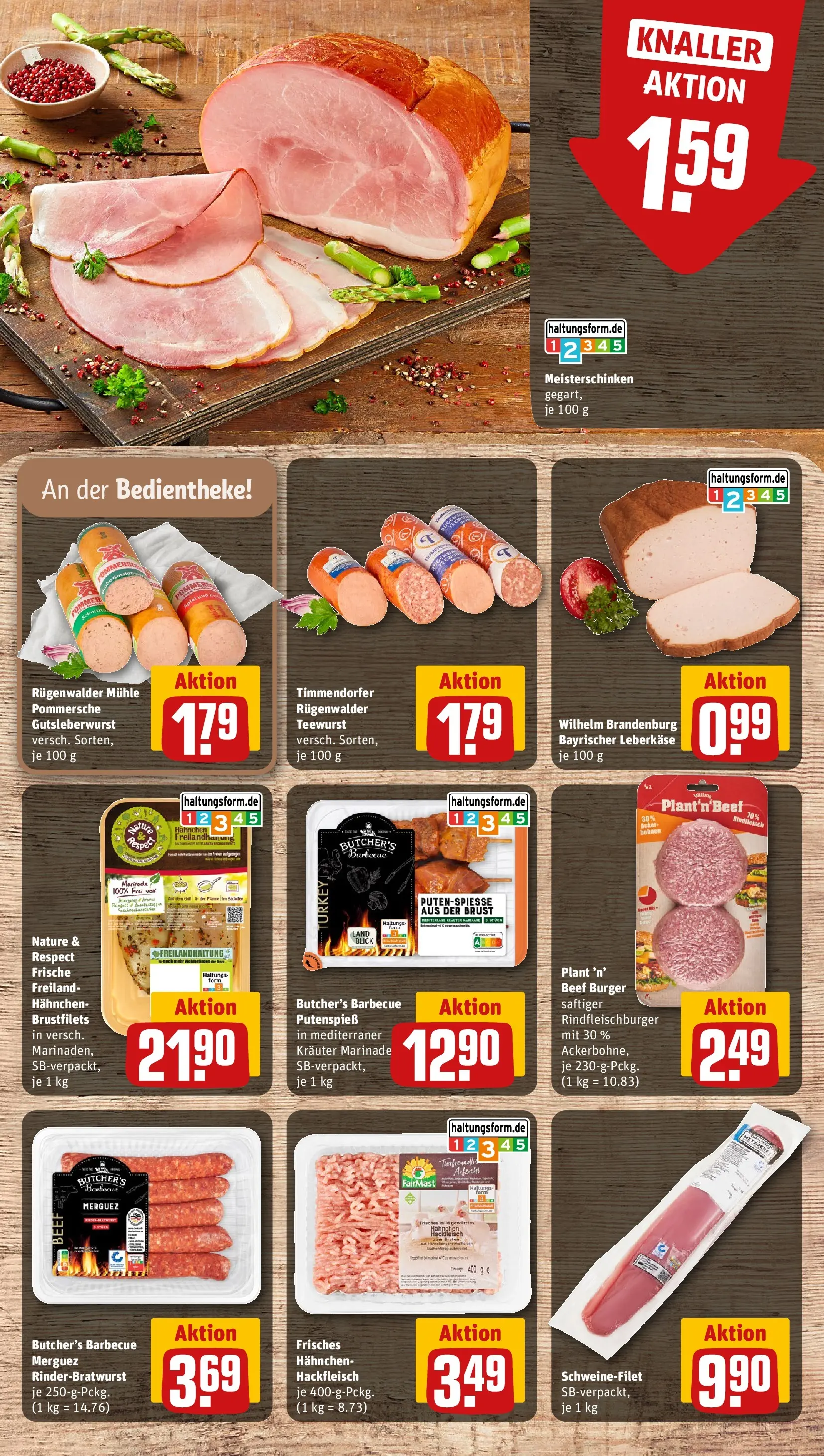 REWE Prospekt ab 29.06.2026 zum Blättern » Angebote | Seite: 10 | Produkte: Mühle, Hahnchen, Schweinefilet, Hackfleisch
