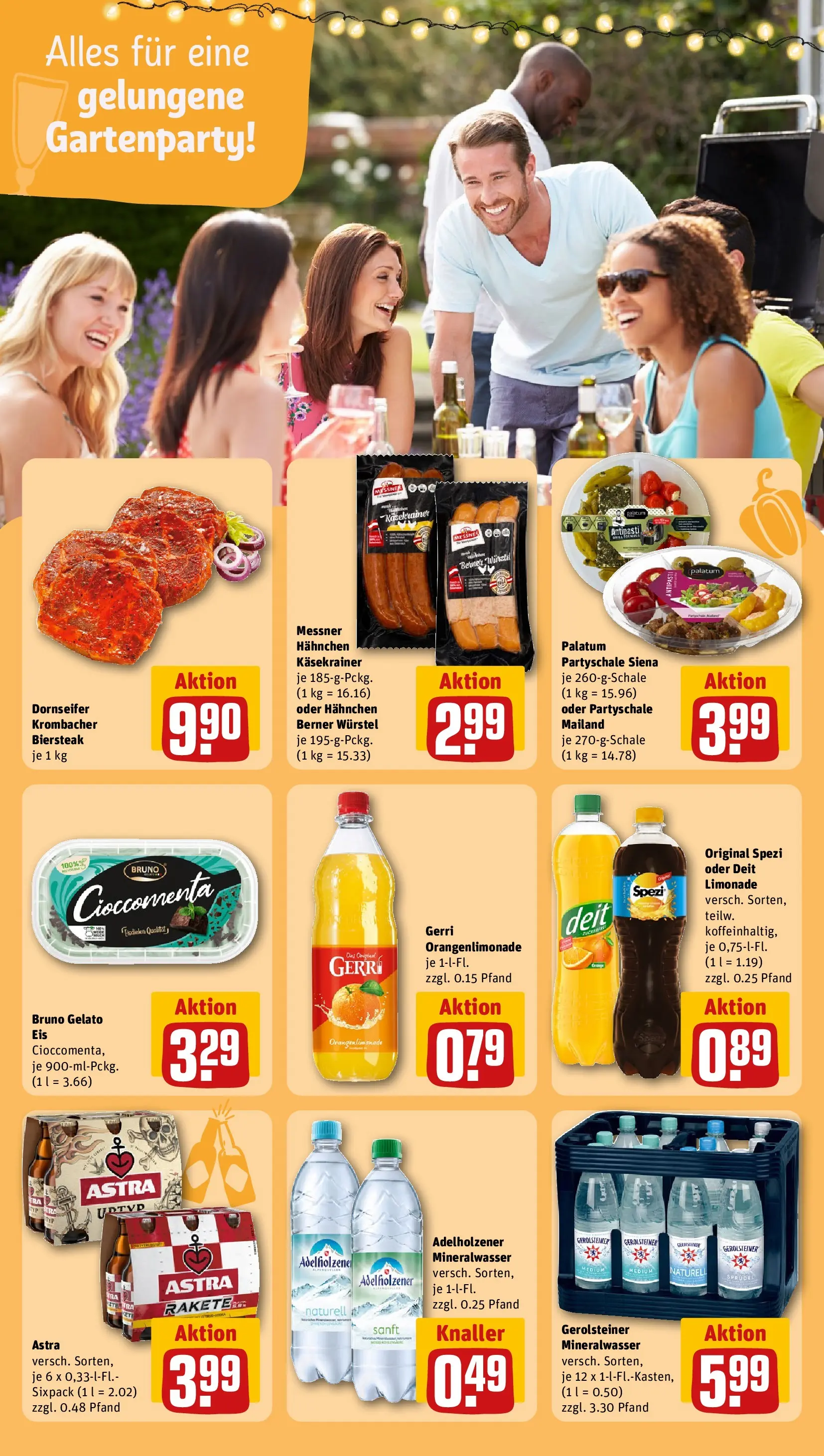 REWE Prospekt ab 29.06.2026 zum Blättern » Angebote | Seite: 14 | Produkte: Adelholzener, Limonade, Krombacher, Gerolsteiner
