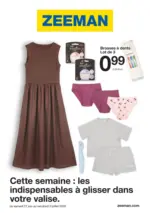 Zeeman Cette semaine : les indispensables &agrave; glisser dans votre valise. - au 03.07.2026