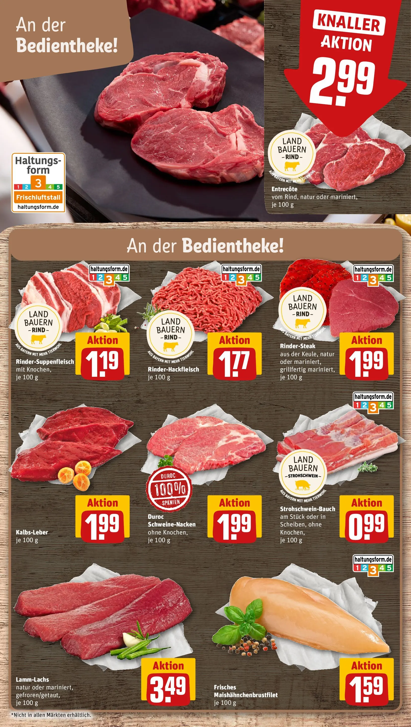 REWE Prospekt ab 29.06.2026 zum Blättern » Angebote | Seite: 10 | Produkte: Schweinenacken, Entrecote, Kalbsleber
