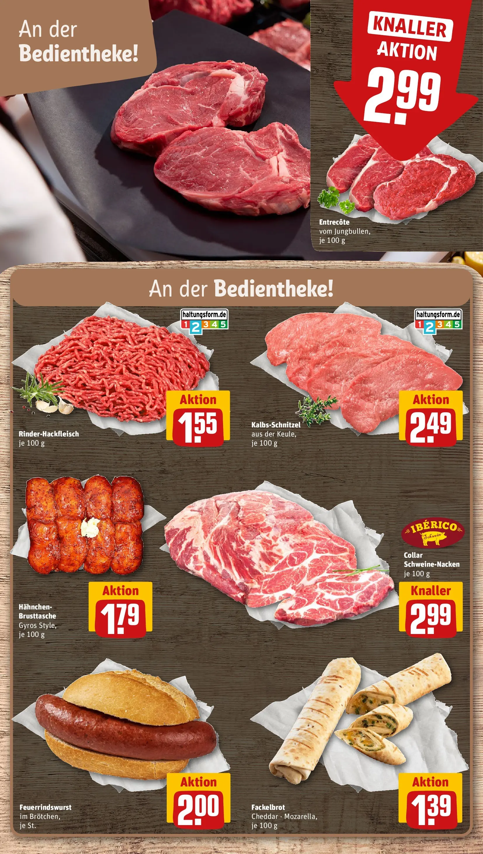REWE Prospekt ab 29.06.2026 zum Blättern » Angebote | Seite: 10 | Produkte: Hahnchen, Schweinenacken, Entrecote, Gyros