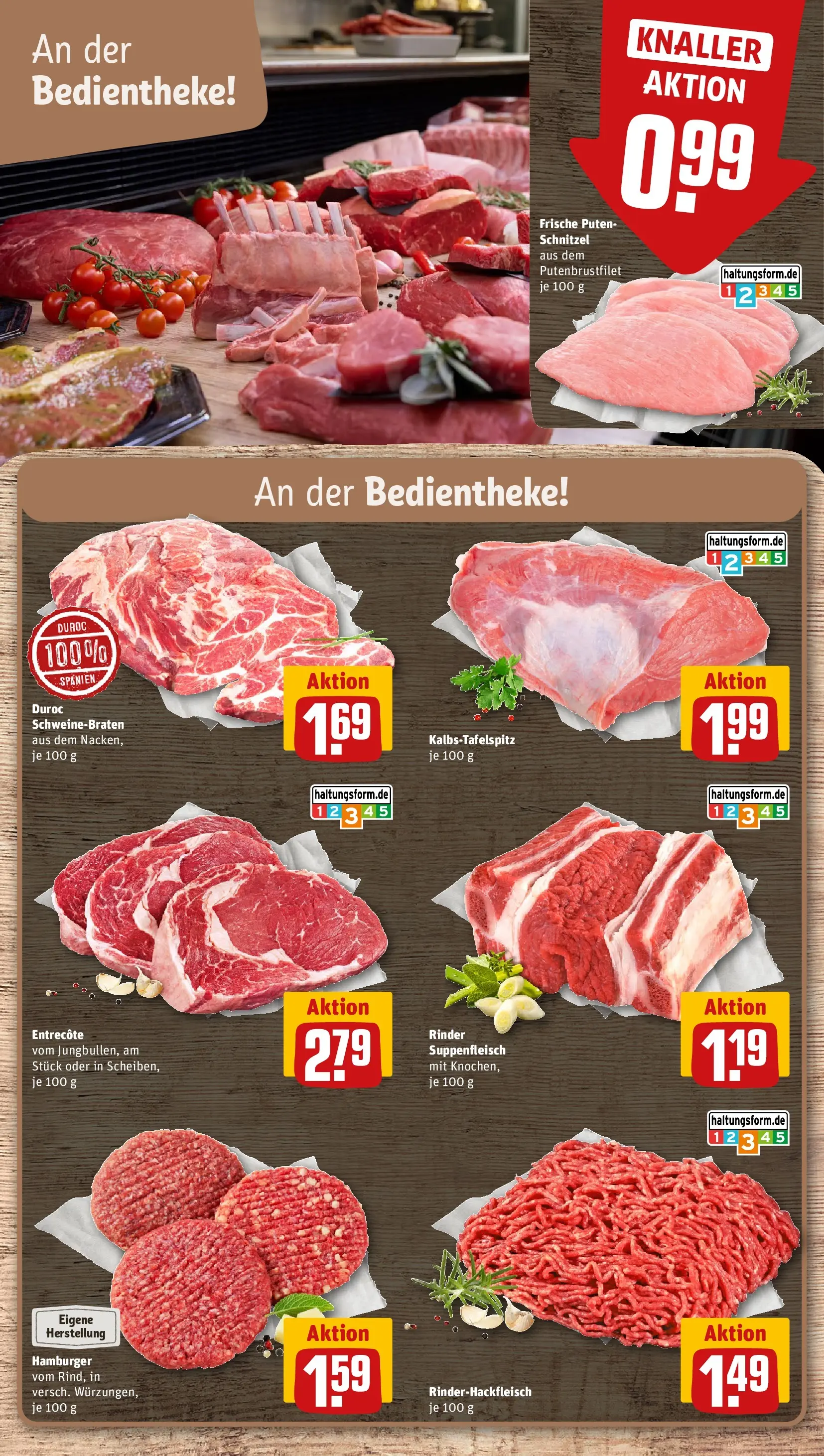 REWE Prospekt ab 29.06.2026 zum Blättern » Angebote | Seite: 10 | Produkte: Entrecote, Schnitzel, Suppenfleisch