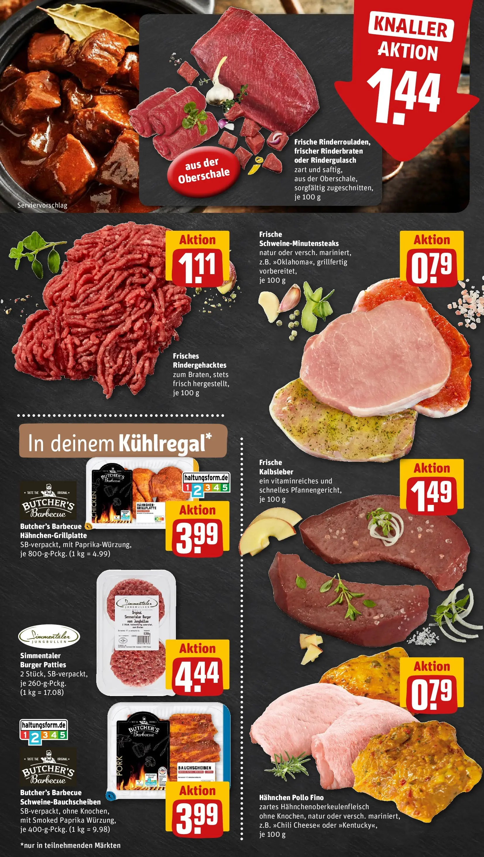 REWE Prospekt ab 29.06.2026 zum Blättern » Angebote | Seite: 6 | Produkte: Rinderbraten, Rindergulasch, Kalbsleber, Paprika