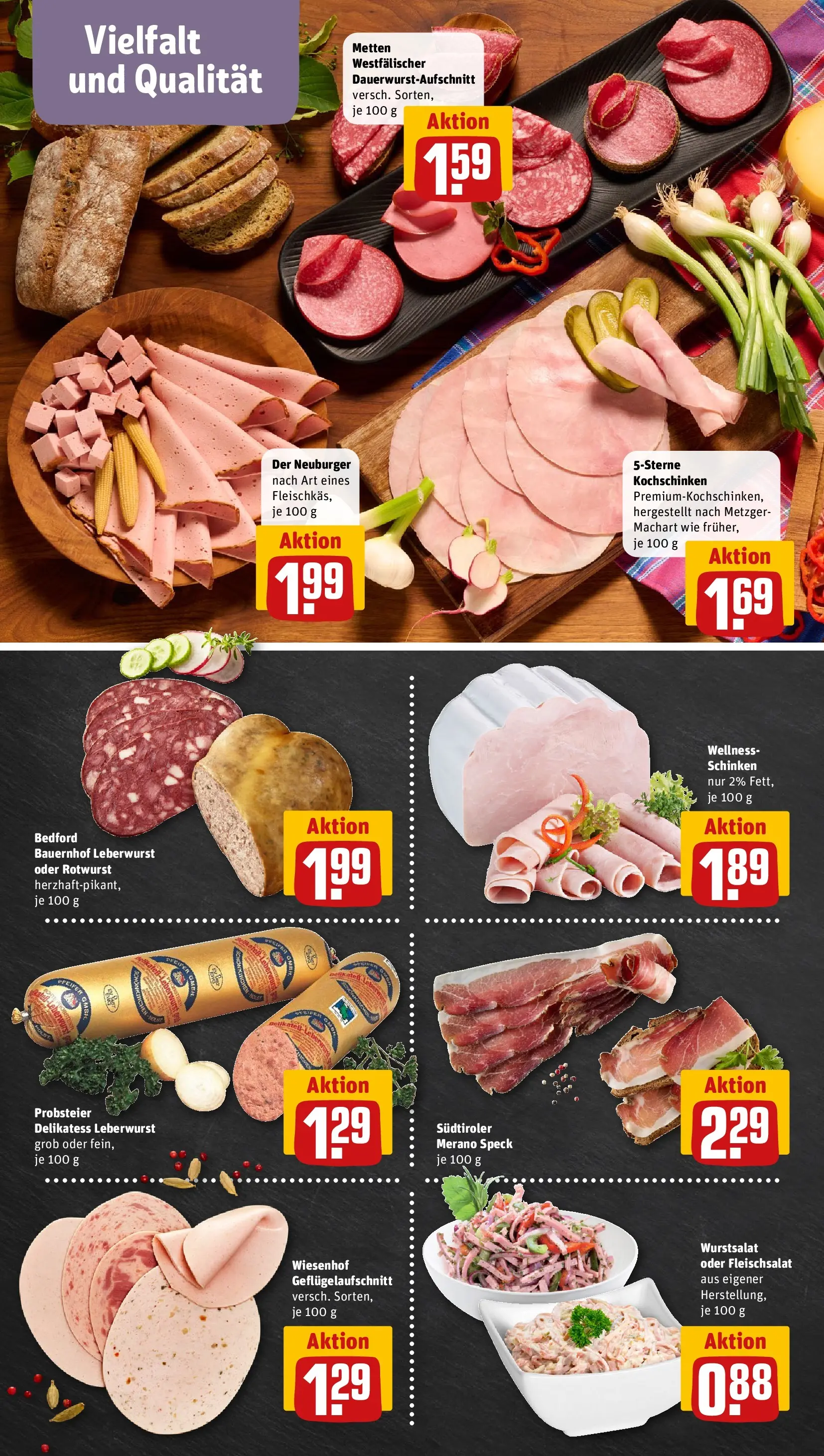 REWE Prospekt ab 29.06.2026 zum Blättern » Angebote | Seite: 8 | Produkte: Schinken