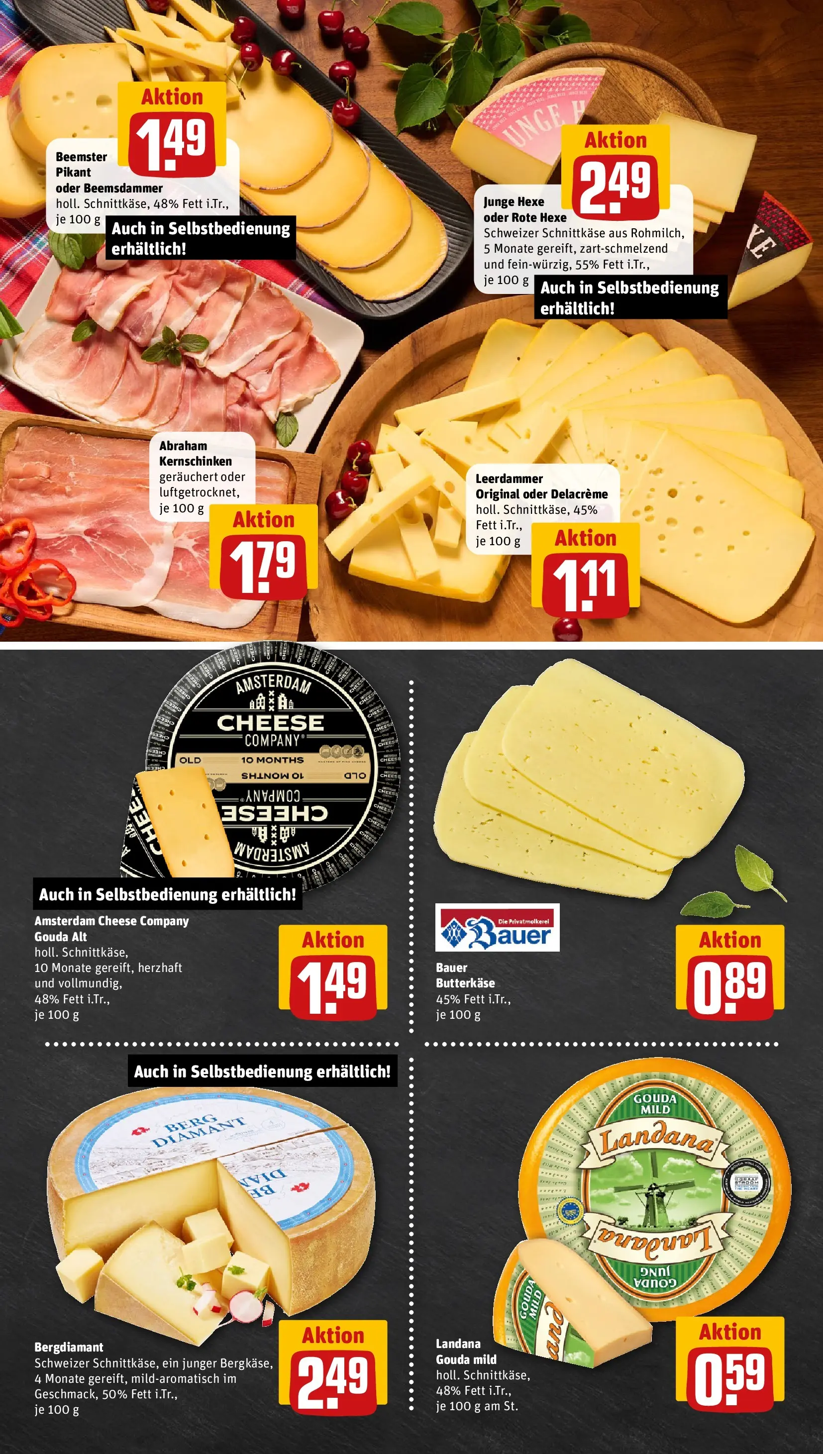 REWE Prospekt ab 29.06.2026 zum Blättern » Angebote | Seite: 9 | Produkte: Gouda, Leerdammer
