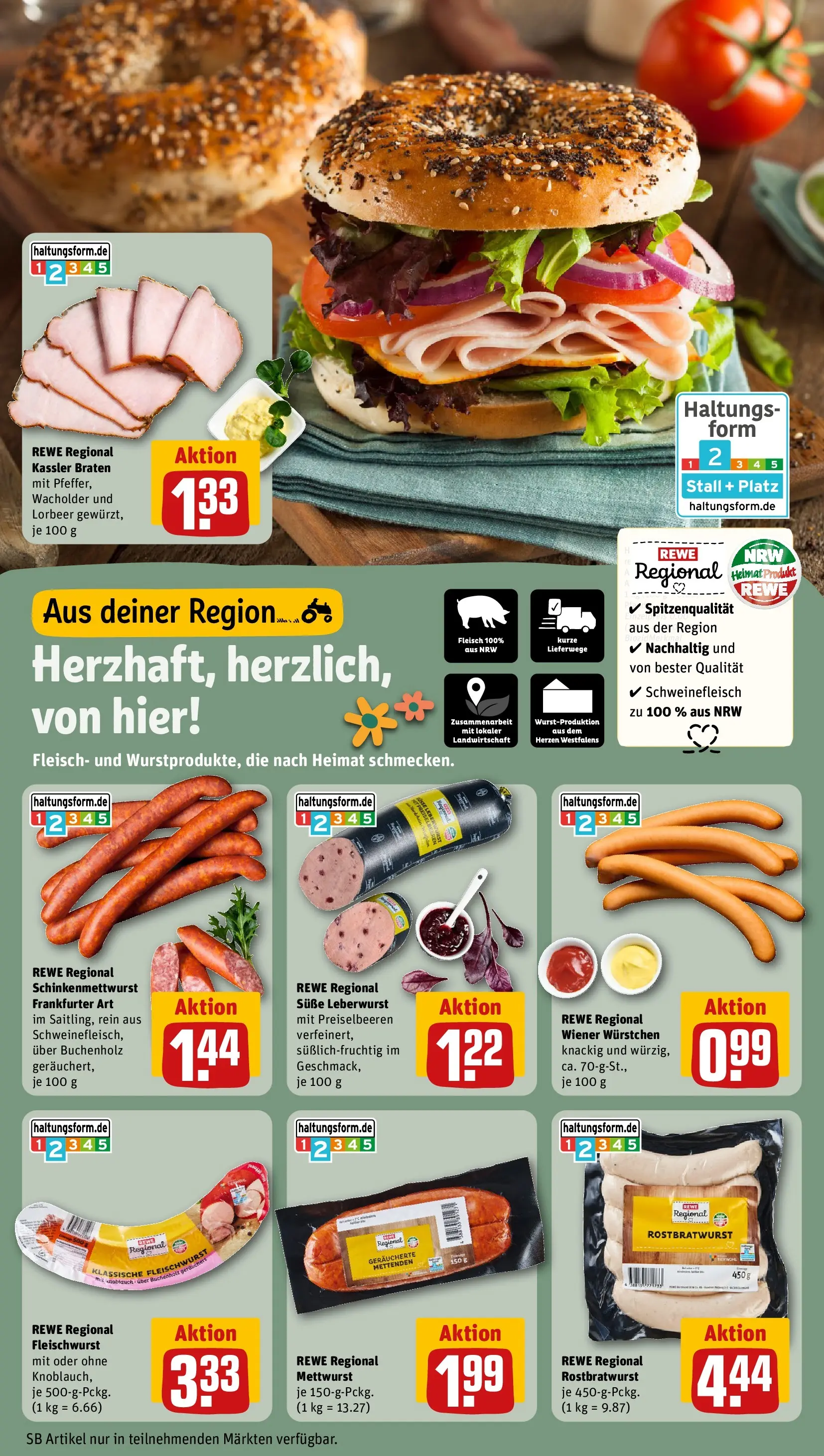REWE Prospekt ab 29.06.2026 zum Blättern » Angebote | Seite: 11 | Produkte: Wiener wurstchen, Schweinefleisch, Fleisch