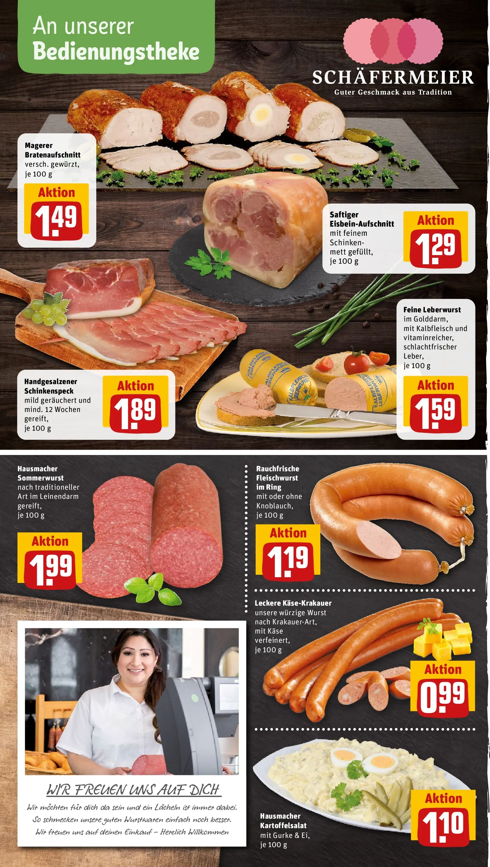 REWE Prospekt ab 29.06.2026 zum Blättern » Angebote | Seite: 8 | Produkte: Käse, Wurst