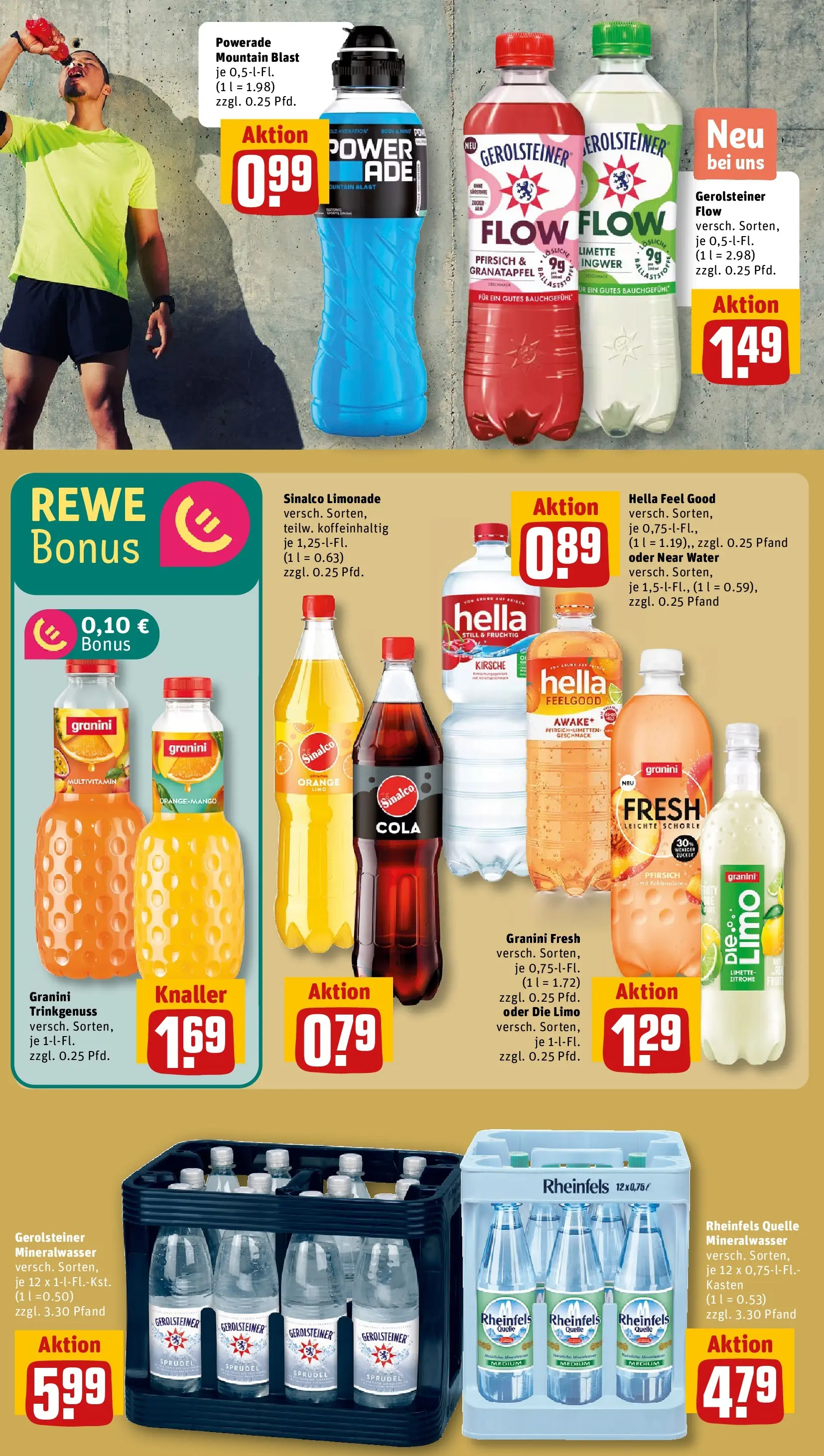 REWE Prospekt ab 29.06.2026 zum Blättern » Angebote | Seite: 20 | Produkte: Cola, Limonade, Mineralwasser, Granini