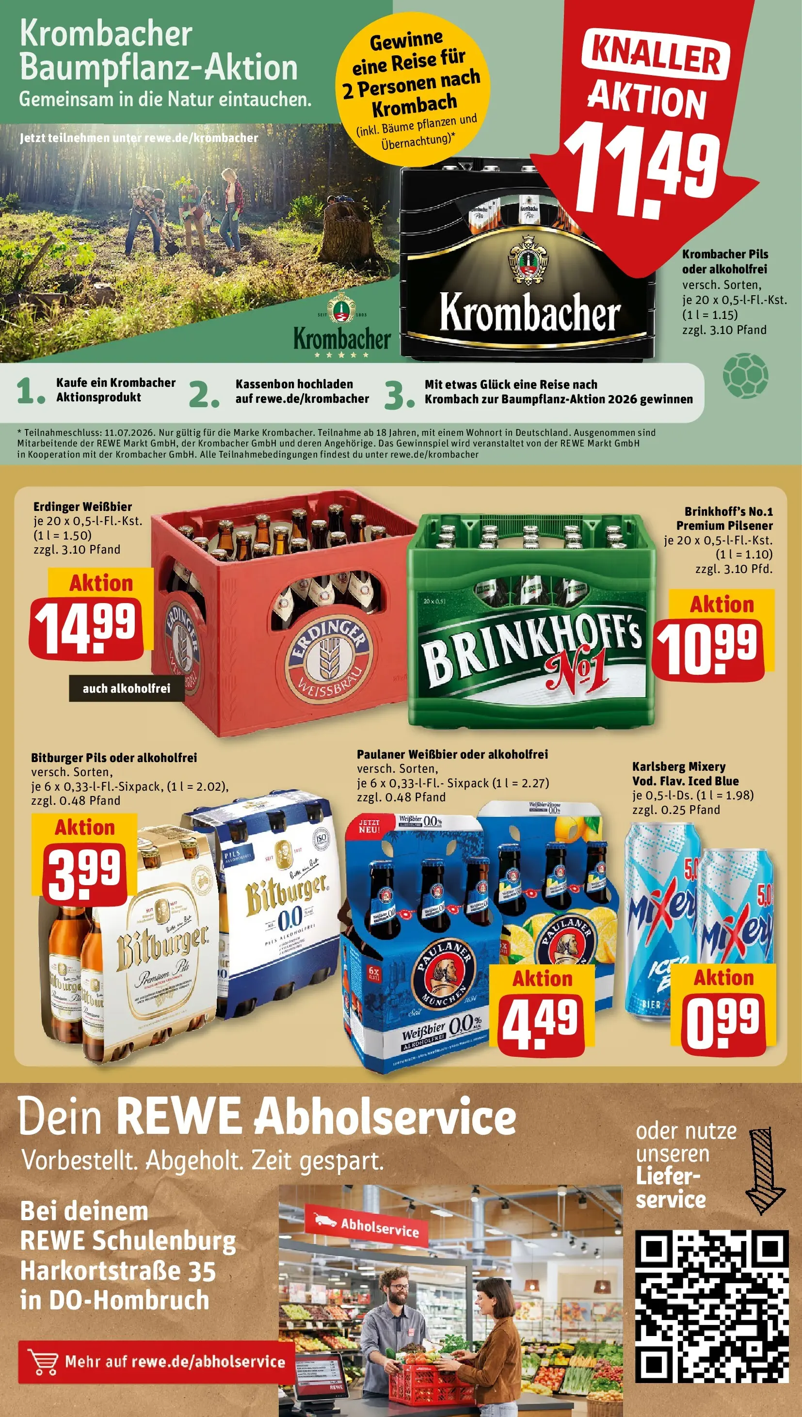 REWE Prospekt ab 29.06.2026 zum Blättern » Angebote | Seite: 21 | Produkte: Erdinger, Bier, Pils, Mixery