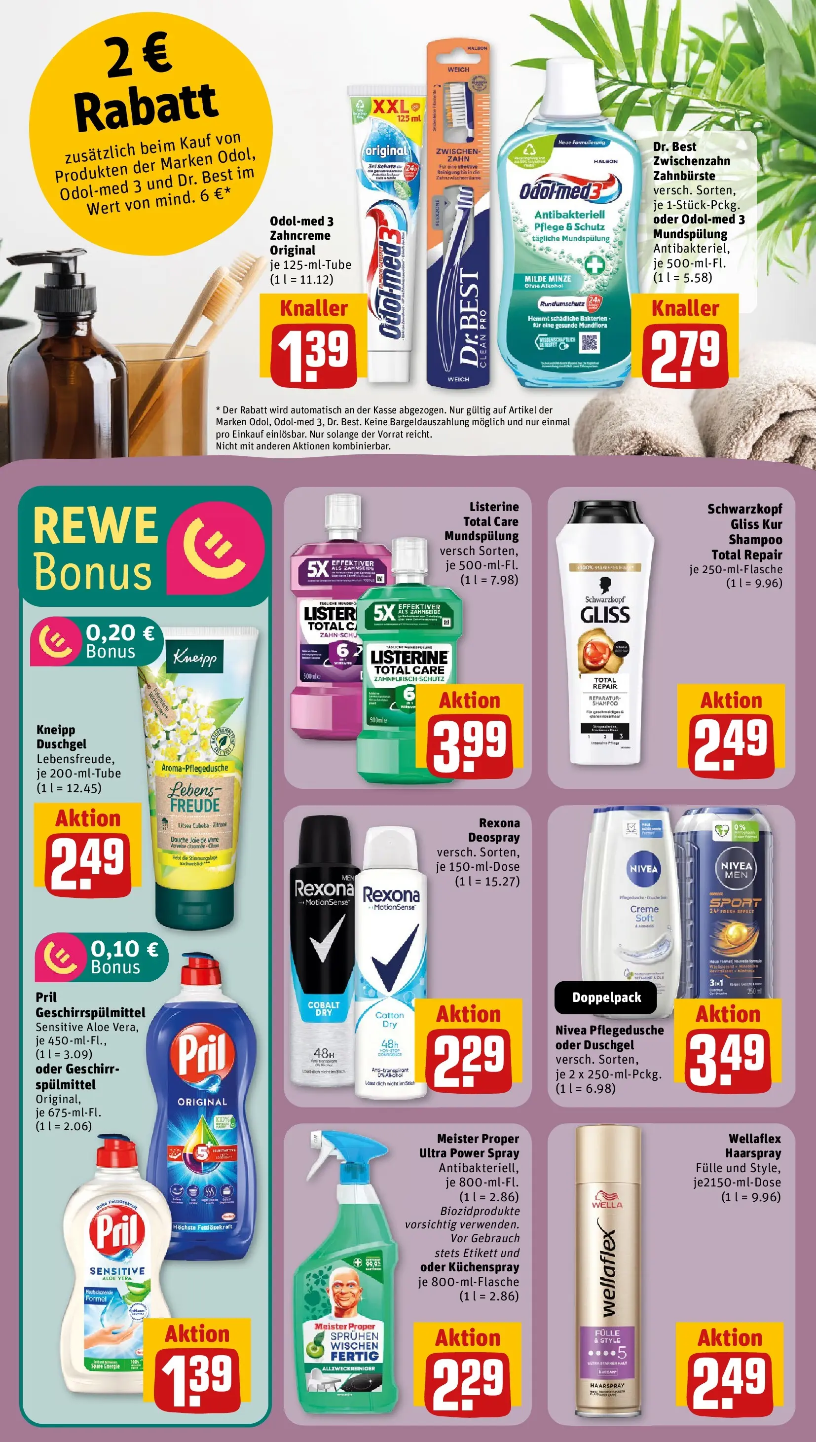 REWE Prospekt ab 29.06.2026 zum Blättern » Angebote | Seite: 27 | Produkte: Haarspray, Creme, Duschgel, Listerine