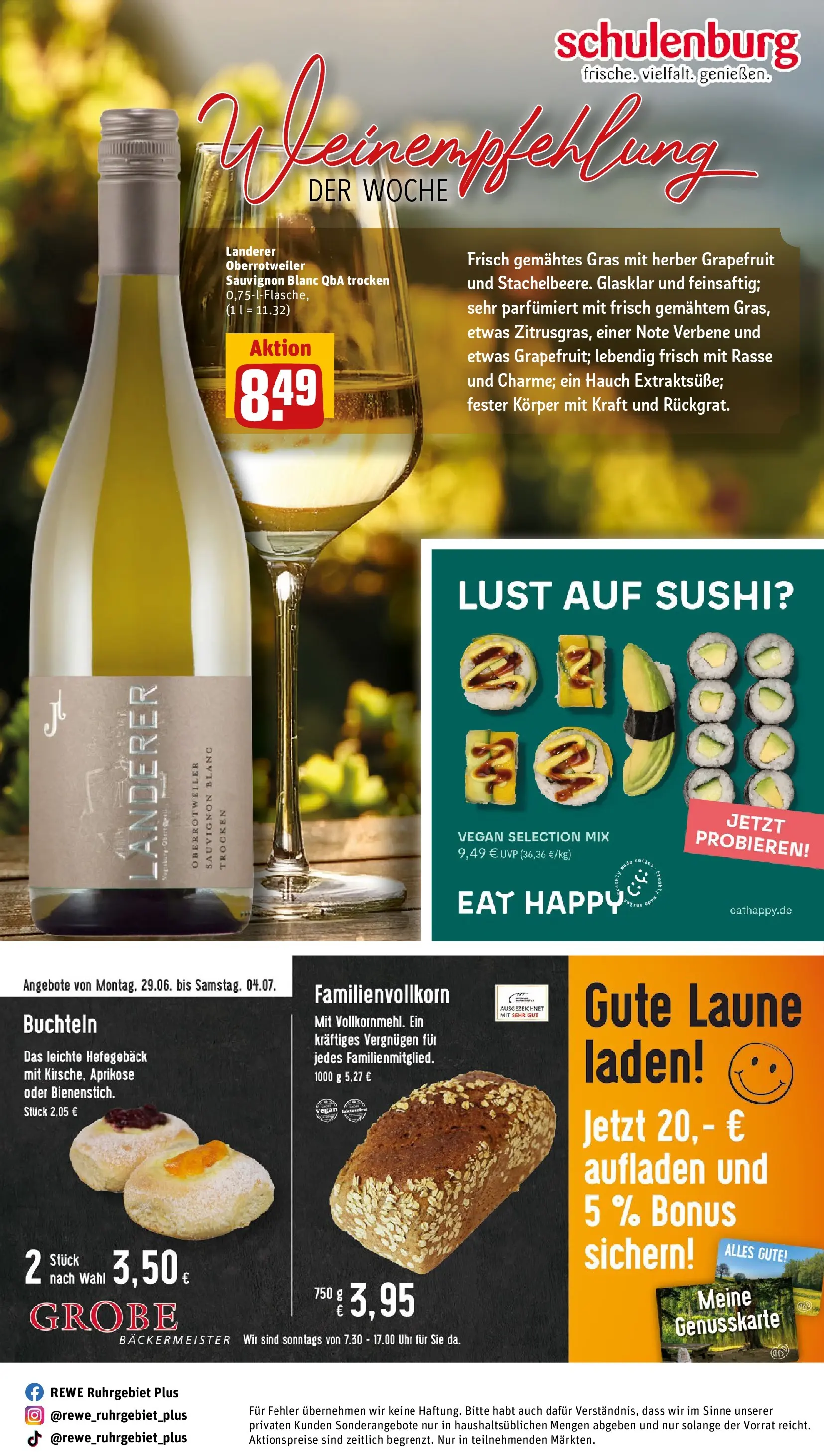 REWE Prospekt ab 29.06.2026 zum Blättern » Angebote | Seite: 31 | Produkte: Grapefruit, Uhr