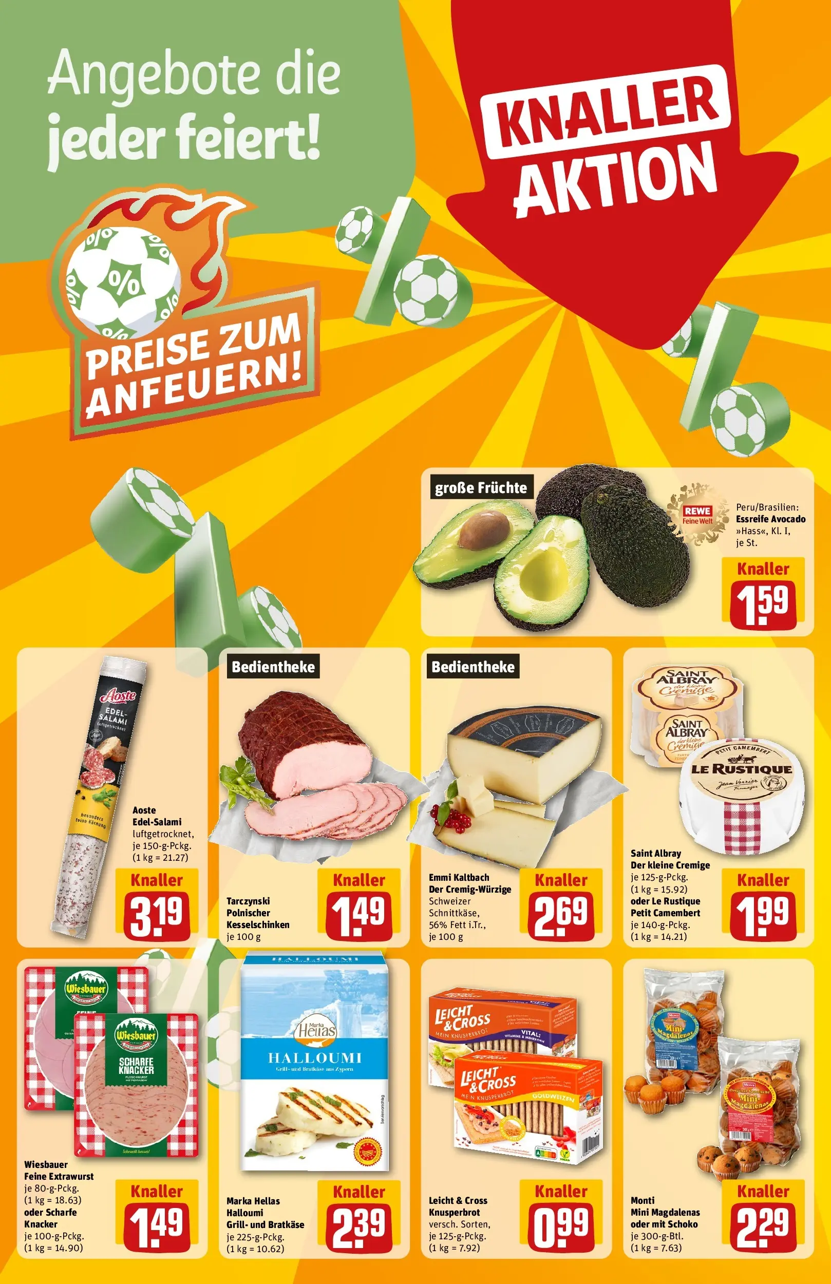 REWE Prospekt ab 29.06.2026 zum Blättern » Angebote | Seite: 4 | Produkte: Grill, Avocado, Salami