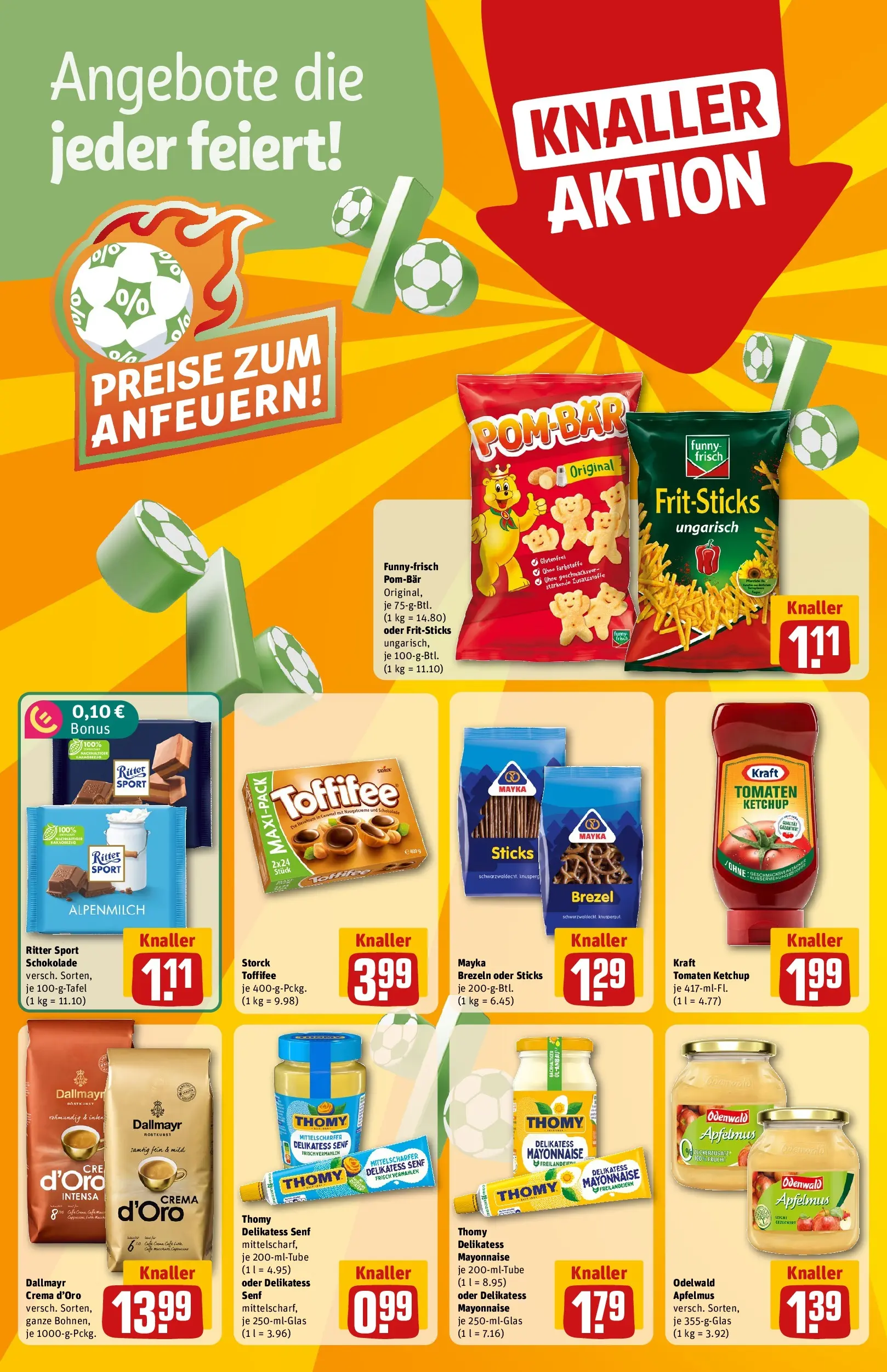 REWE Prospekt ab 29.06.2026 zum Blättern » Angebote | Seite: 6 | Produkte: Schokolade, Funny frisch, Dallmayr, Toffifee