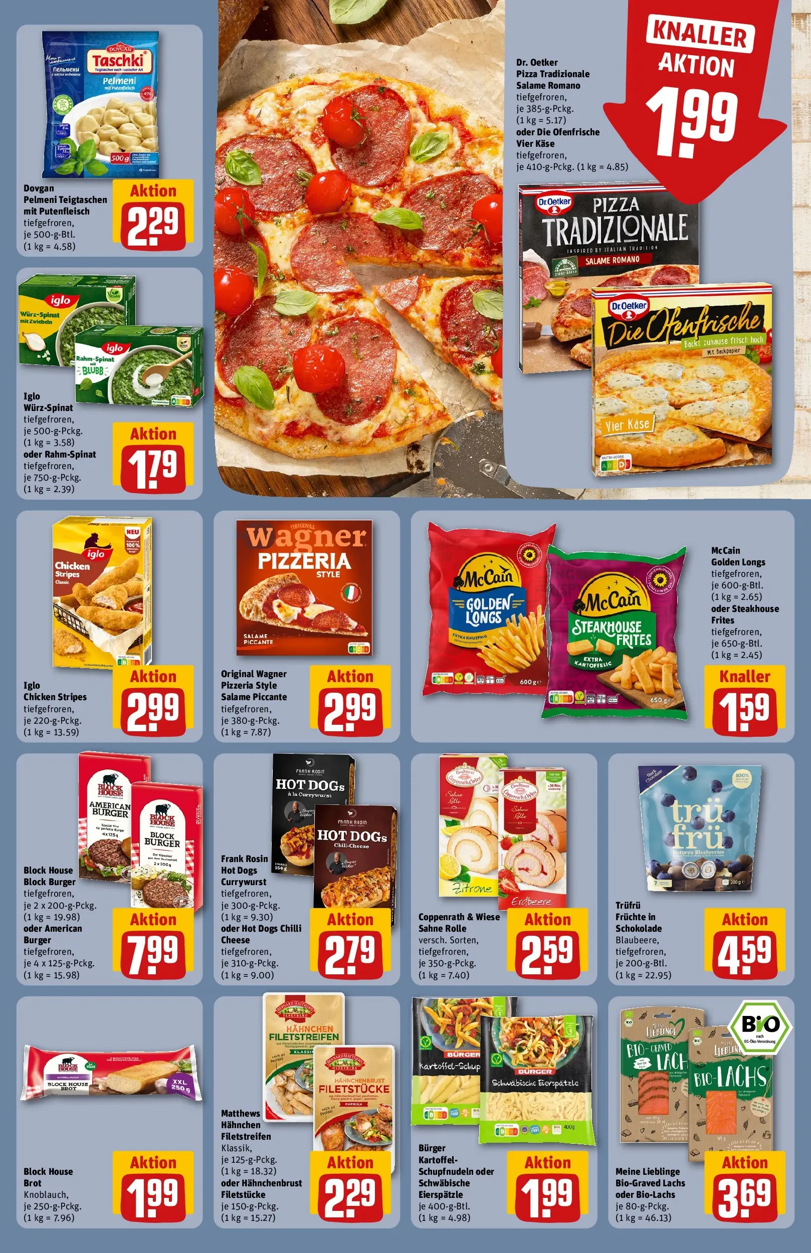 REWE Prospekt ab 29.06.2026 zum Blättern » Angebote | Seite: 17 | Produkte: Iglo, Burger, McCain, Paprika