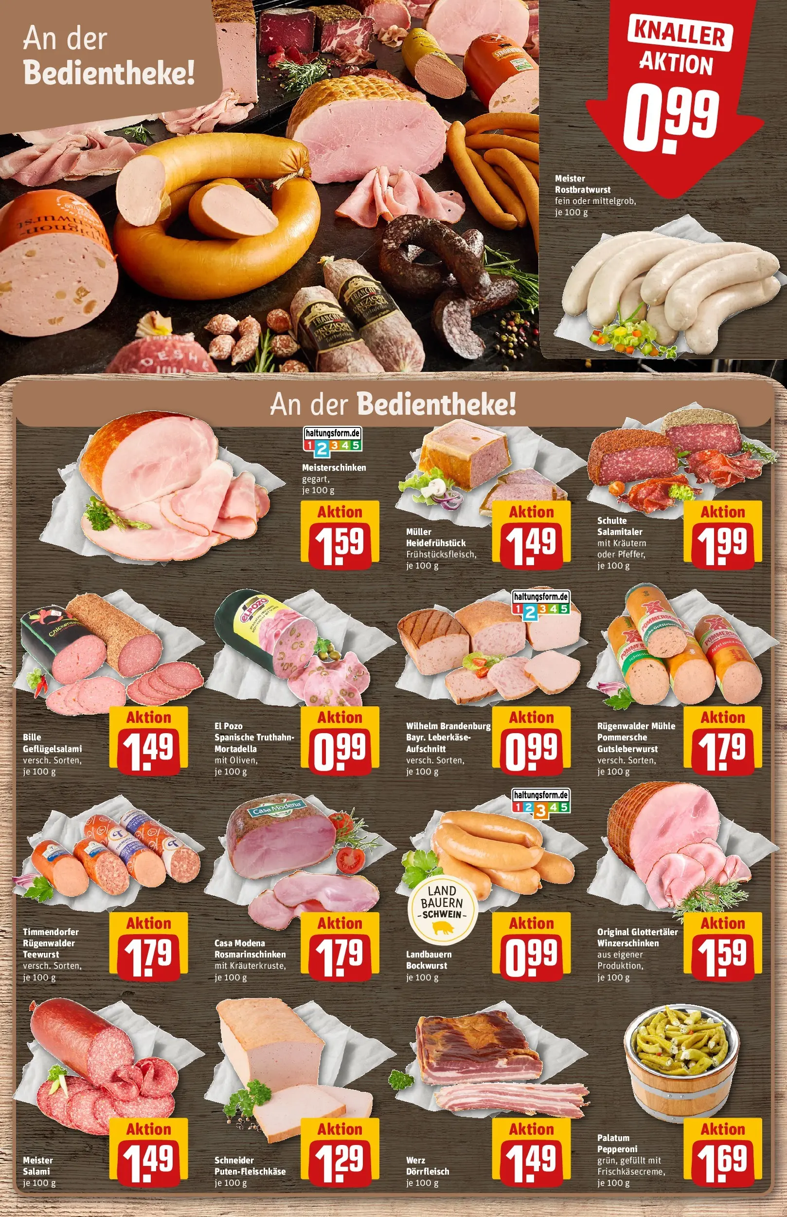 REWE Prospekt ab 29.06.2026 zum Blättern » Angebote | Seite: 12 | Produkte: Bockwurst, Mühle, Salami, Leberkase