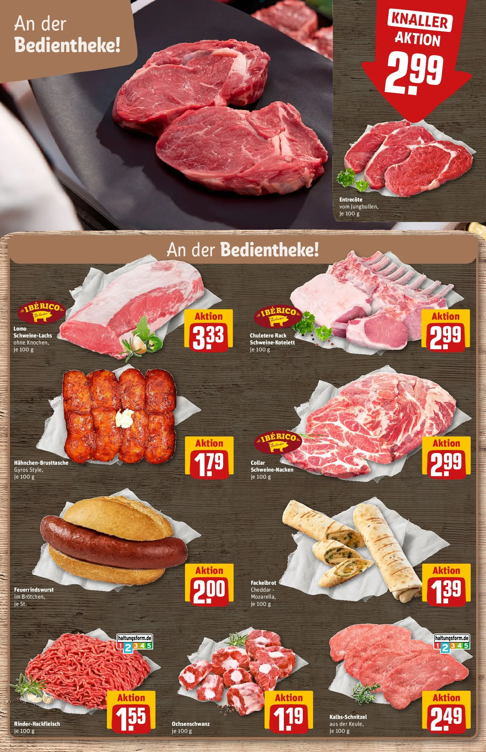 REWE Prospekt ab 29.06.2026 zum Blättern » Angebote | Seite: 10 | Produkte: Schweinenacken, Entrecote, Gyros