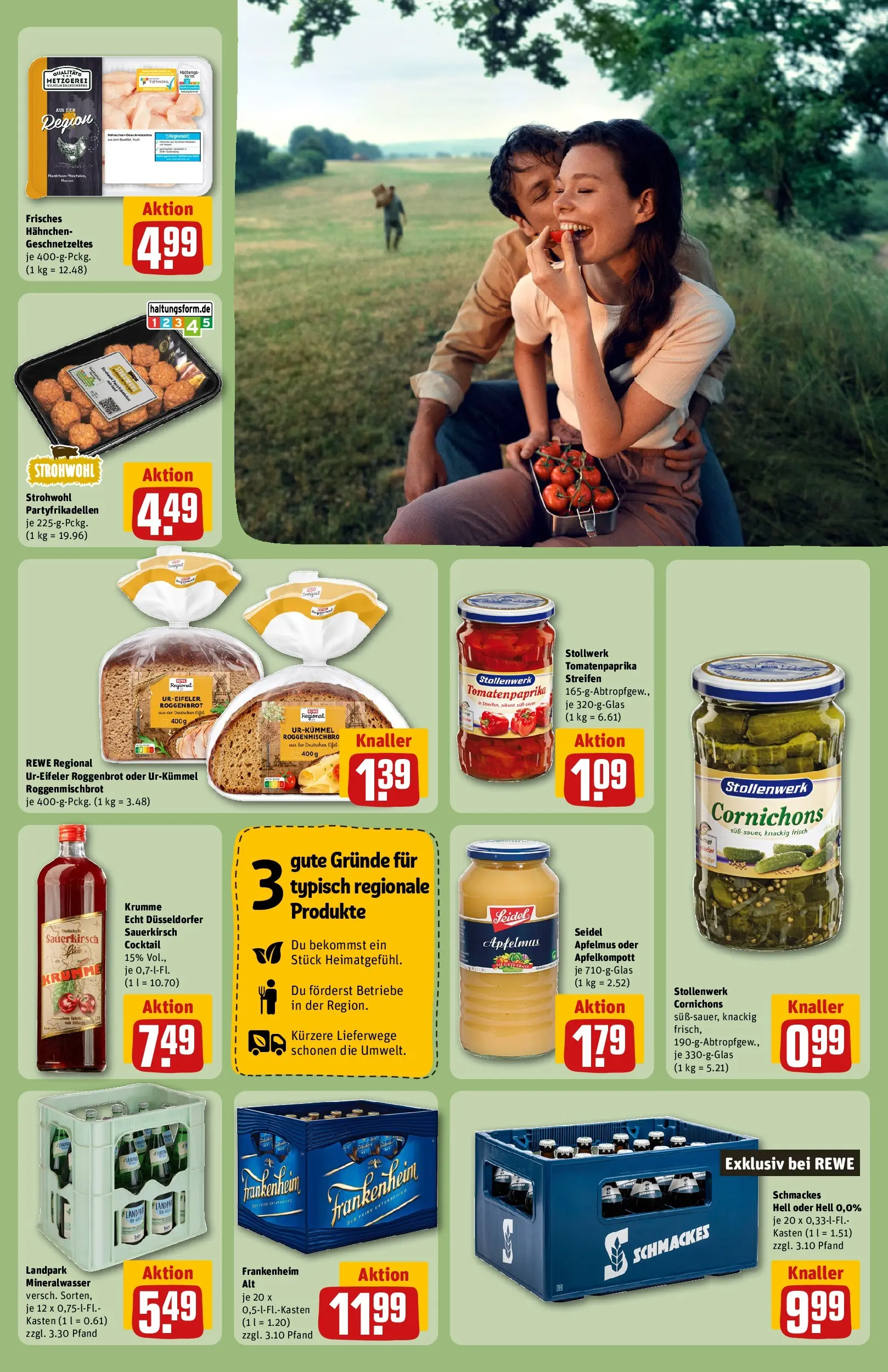REWE Prospekt ab 29.06.2026 zum Blättern » Angebote | Seite: 27 | Produkte: Hahnchen, Mineralwasser