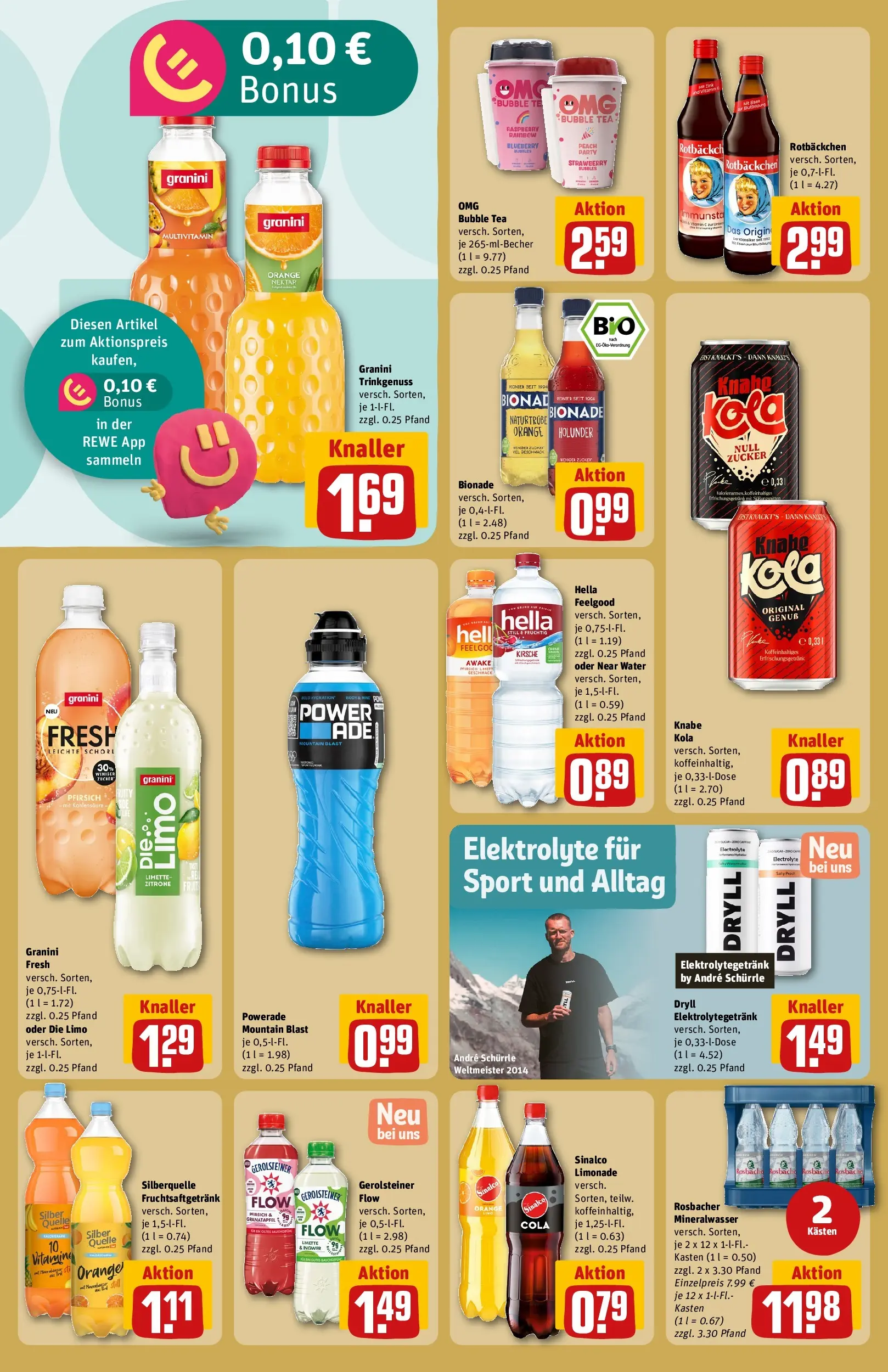 REWE Prospekt ab 29.06.2026 zum Blättern » Angebote | Seite: 18 | Produkte: Granatapfel, Cola, Pfirsich, Limette