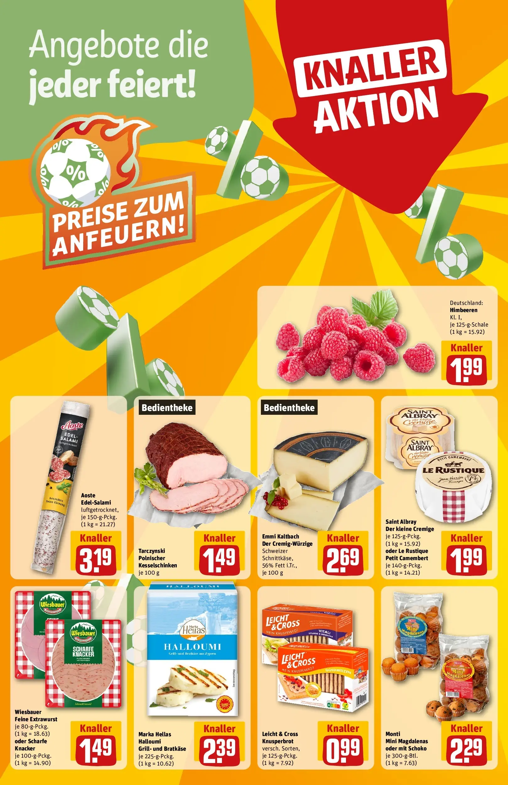 REWE Prospekt ab 29.06.2026 zum Blättern » Angebote | Seite: 6 | Produkte: Himbeeren, Grill, Salami