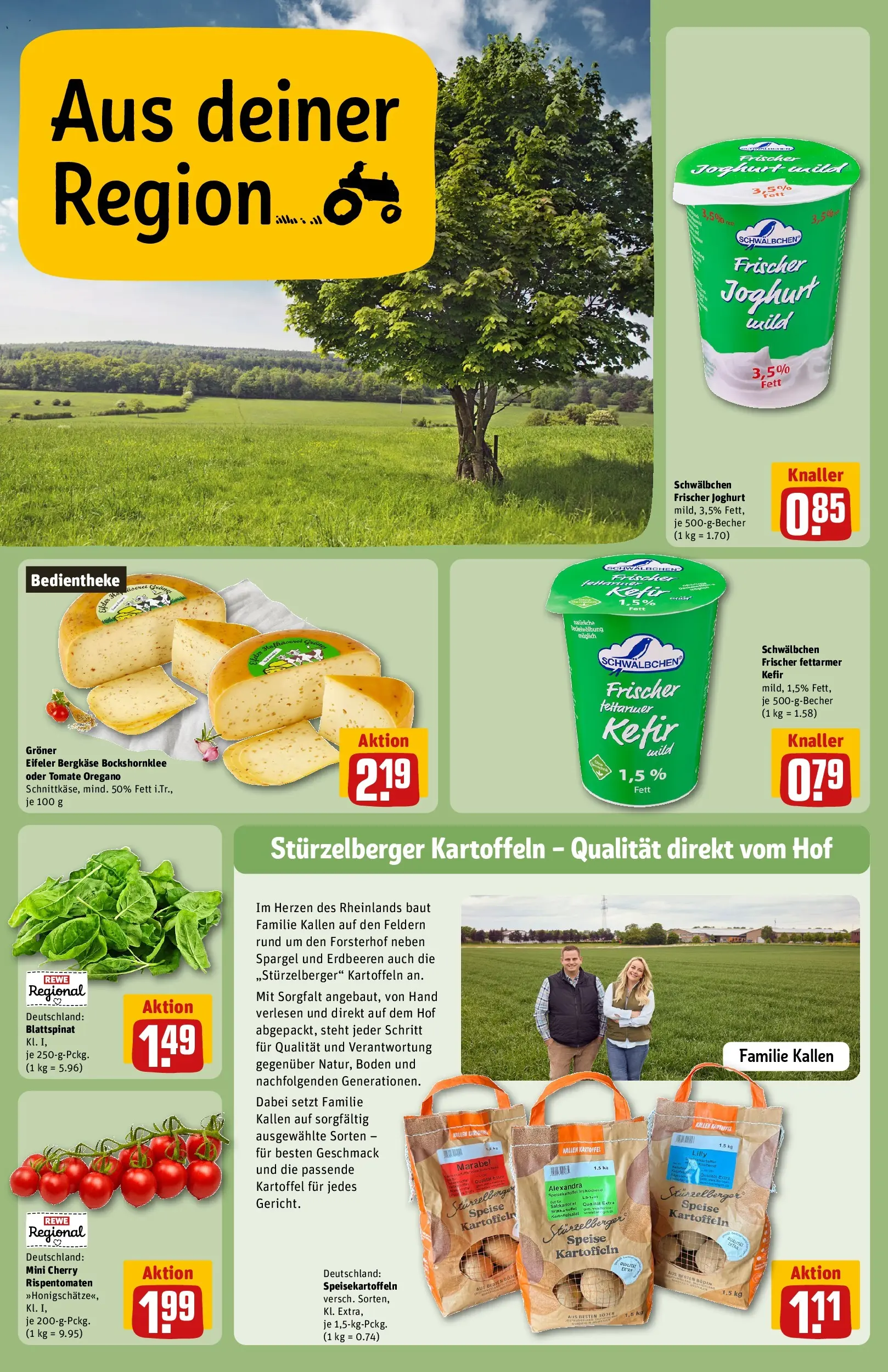 REWE Prospekt ab 29.06.2026 zum Blättern » Angebote | Seite: 26 | Produkte: Kefir, Joghurt, Spargel, Kartoffeln