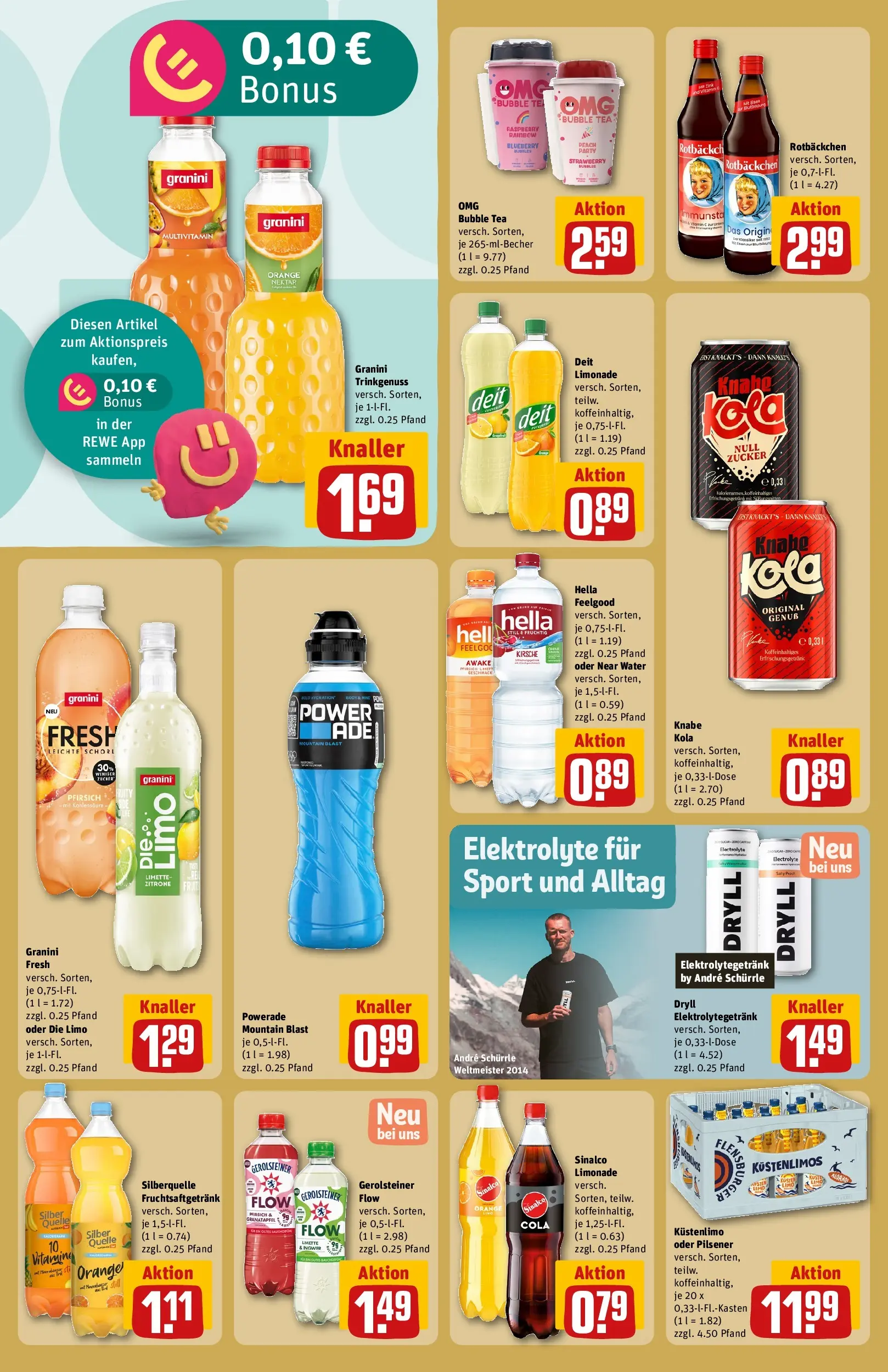 REWE Prospekt ab 29.06.2026 zum Blättern » Angebote | Seite: 24 | Produkte: Sinalco, Granatapfel, Zucker, Zitrone