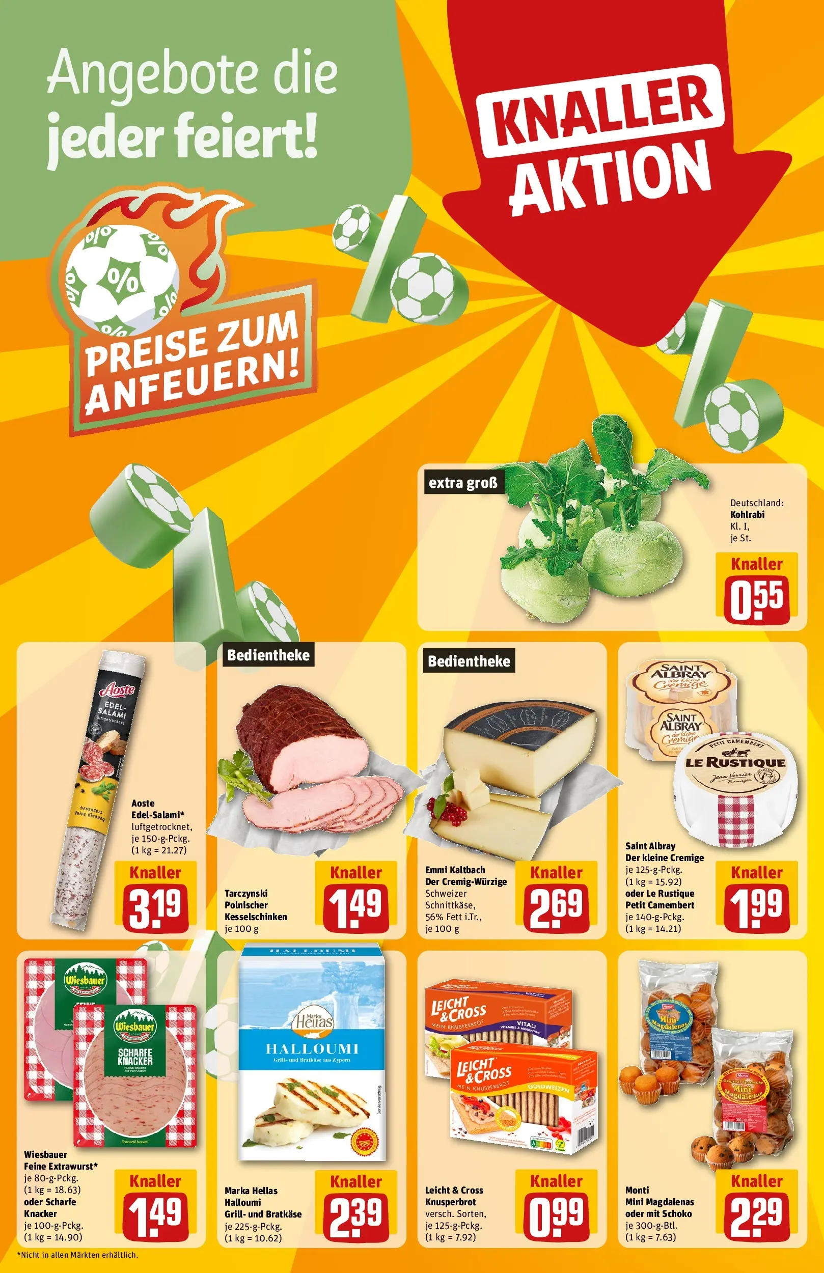 REWE Prospekt ab 29.06.2026 zum Blättern » Angebote | Seite: 4 | Produkte: Grill, Kohlrabi, Salami