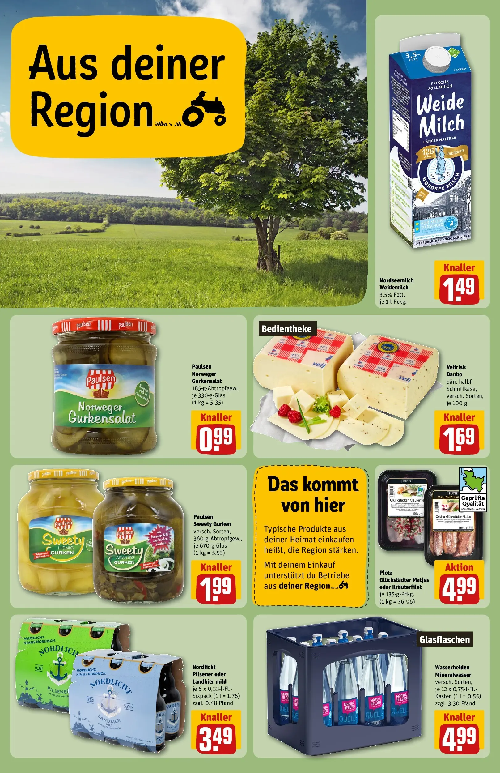 REWE Prospekt ab 29.06.2026 zum Blättern » Angebote | Seite: 30 | Produkte: Mineralwasser, Zwiebeln, Wasser, Dill