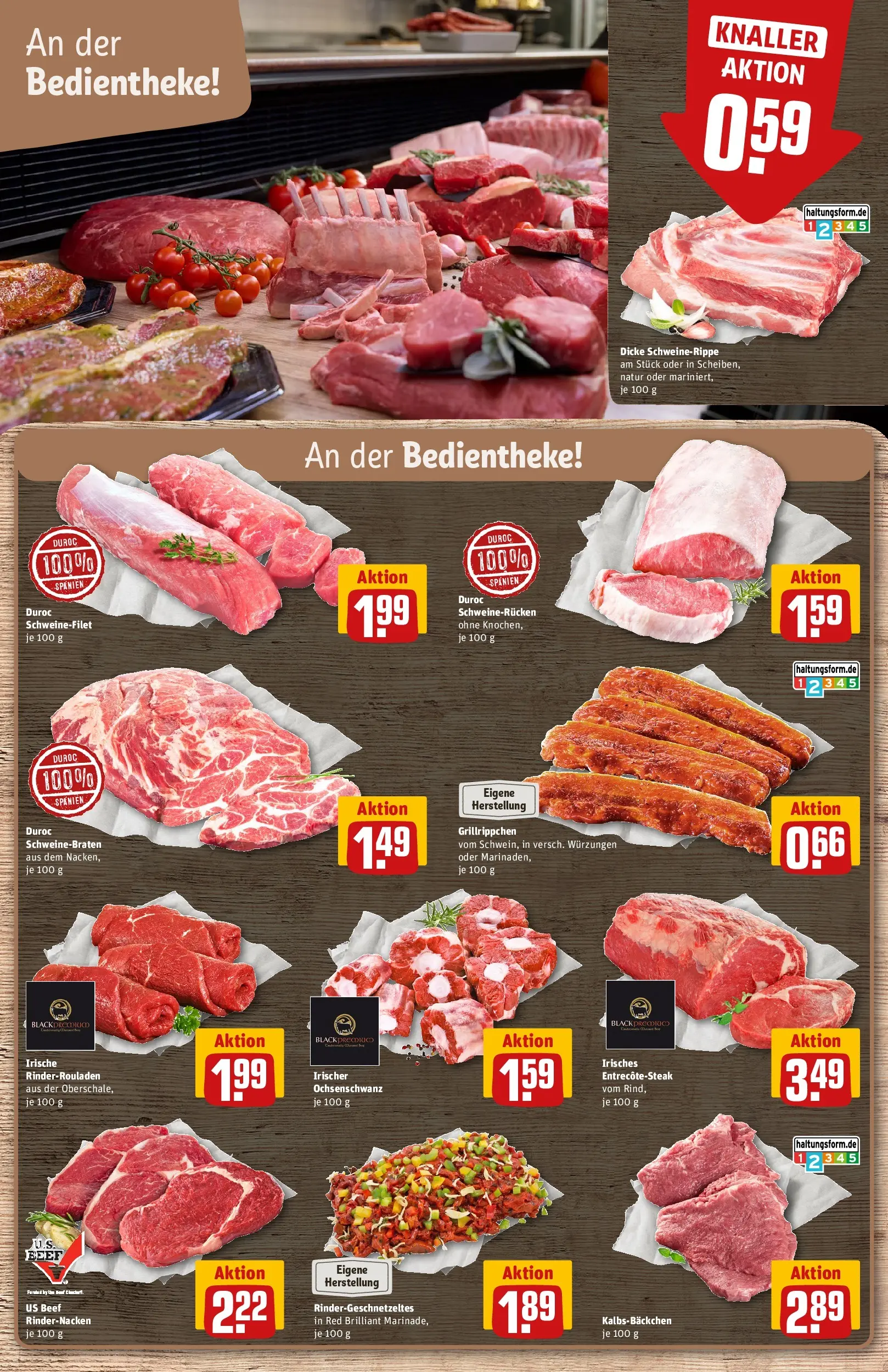 REWE Prospekt ab 29.06.2026 zum Blättern » Angebote | Seite: 10 | Produkte: Rinderrouladen, Schweinefilet, Schweinerucken