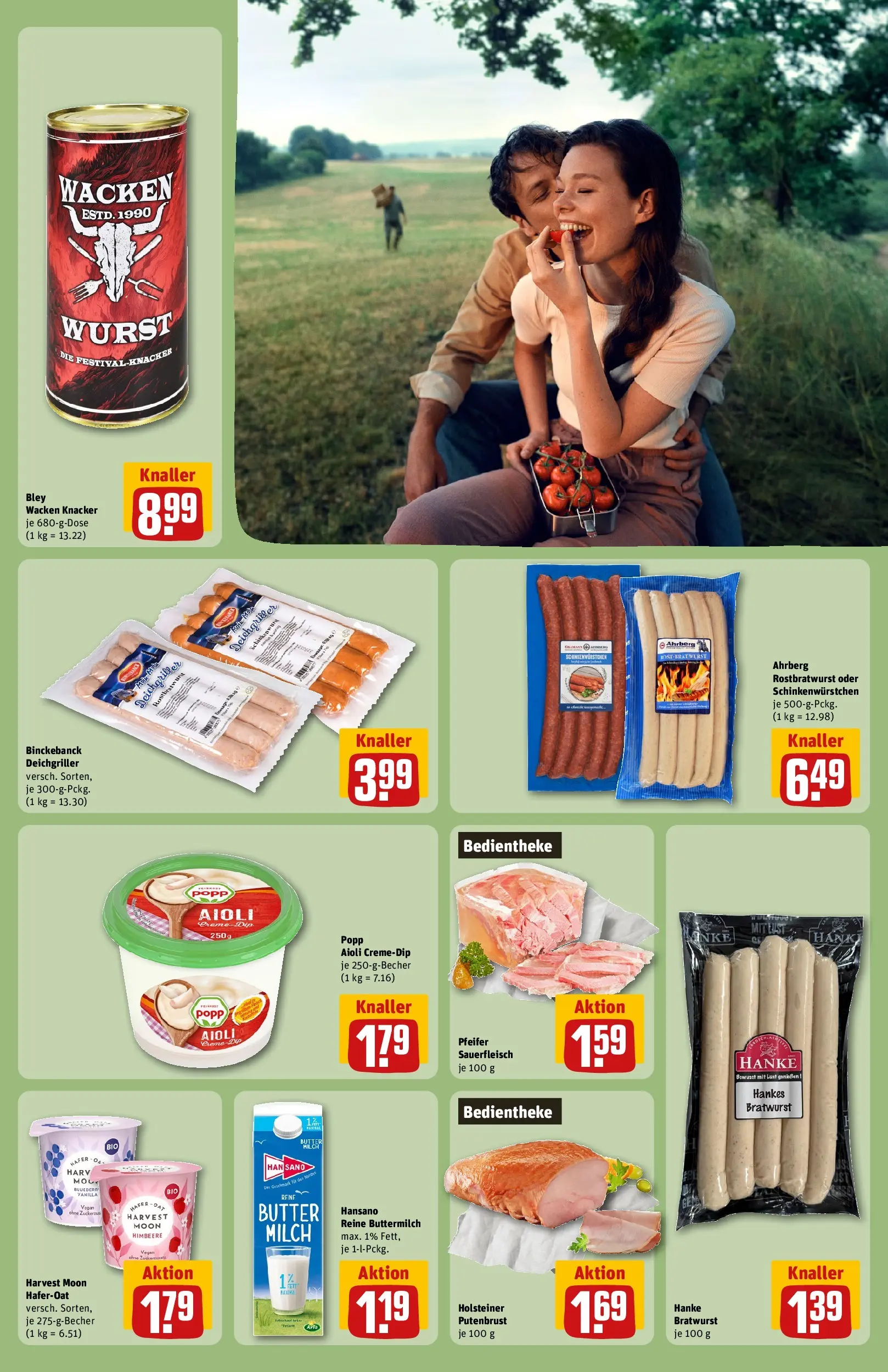 REWE Prospekt ab 29.06.2026 zum Blättern » Angebote | Seite: 31 | Produkte: Buttermilch, Milch, Butter, Bratwurst