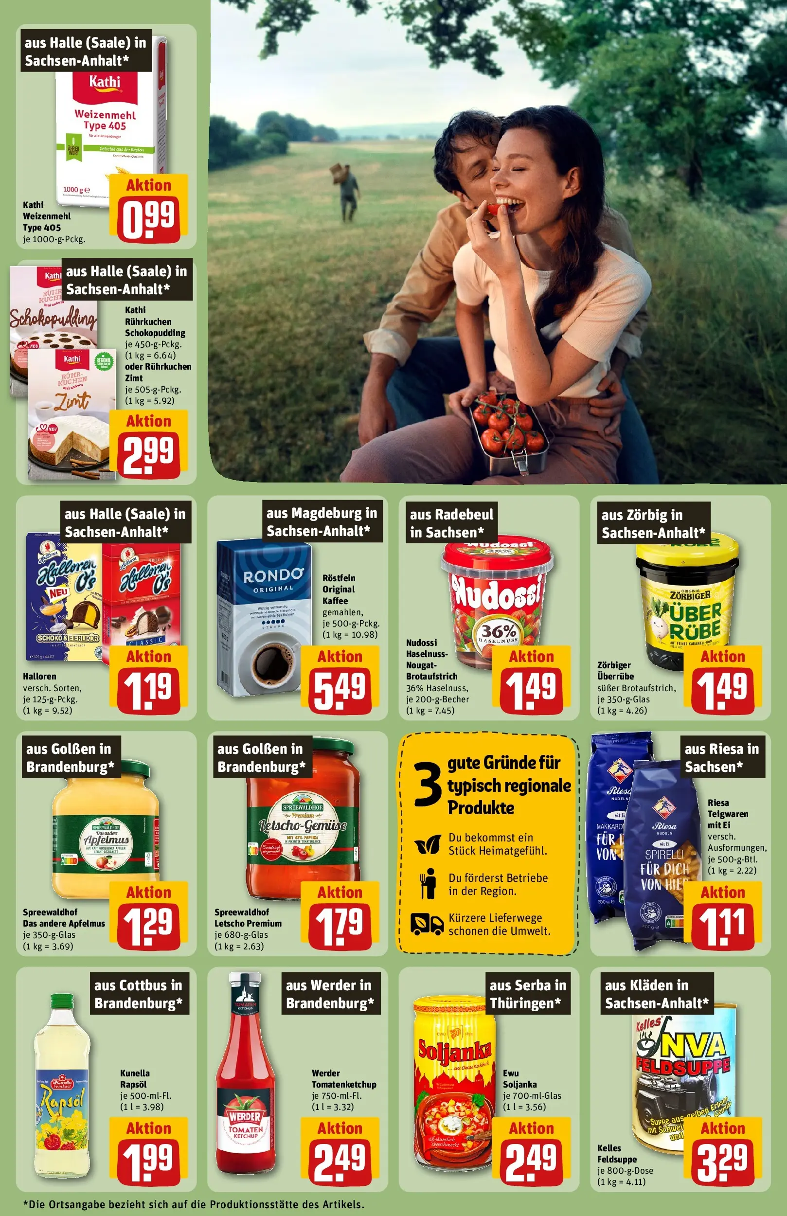 REWE Prospekt ab 29.06.2026 zum Blättern » Angebote | Seite: 27 | Produkte: Rapsöl, Weizenmehl, Kuchen, Erbsen