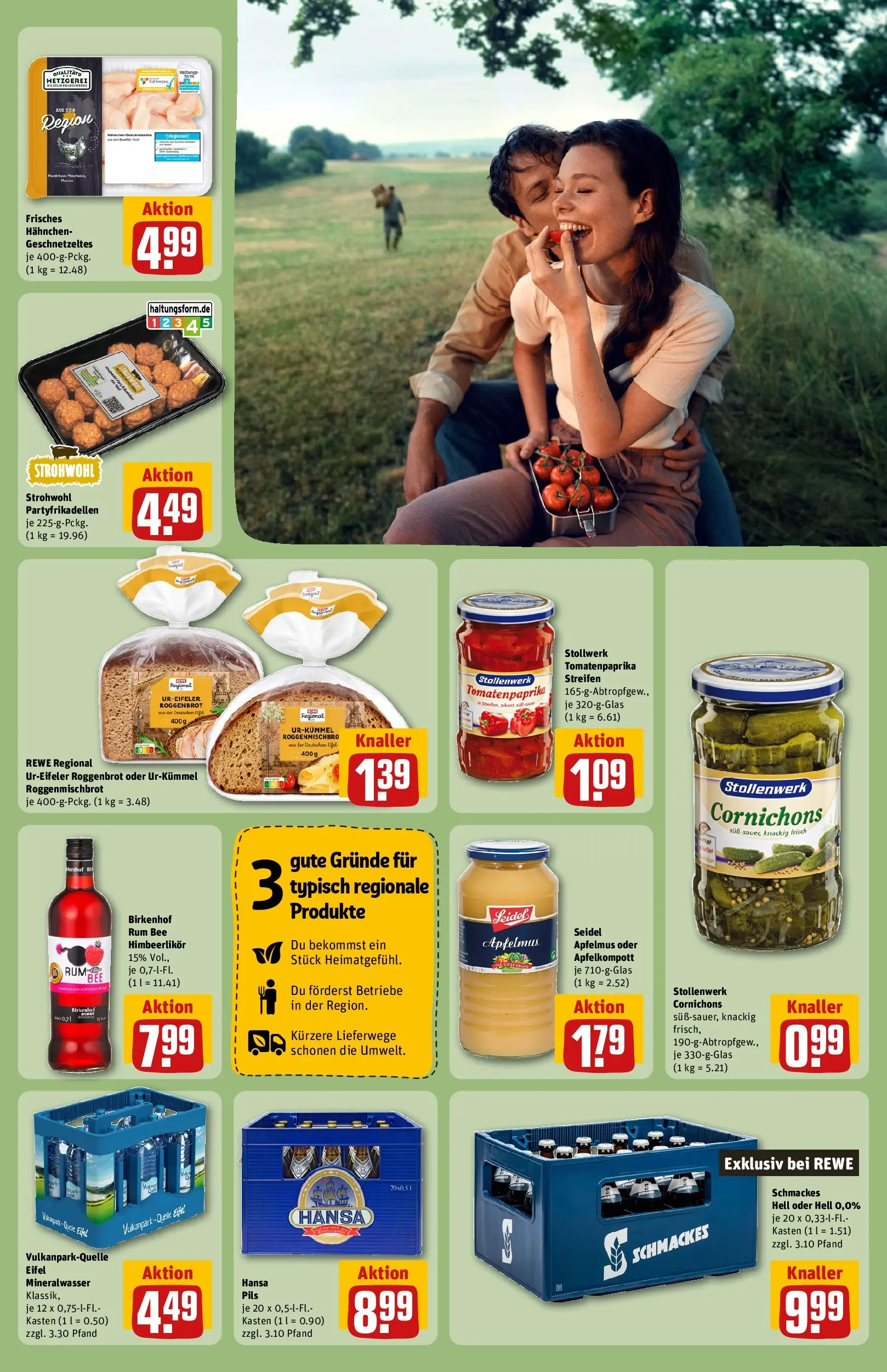 REWE Prospekt ab 29.06.2026 zum Blättern » Angebote | Seite: 27 | Produkte: Hahnchen, Rum, Pils, Mineralwasser