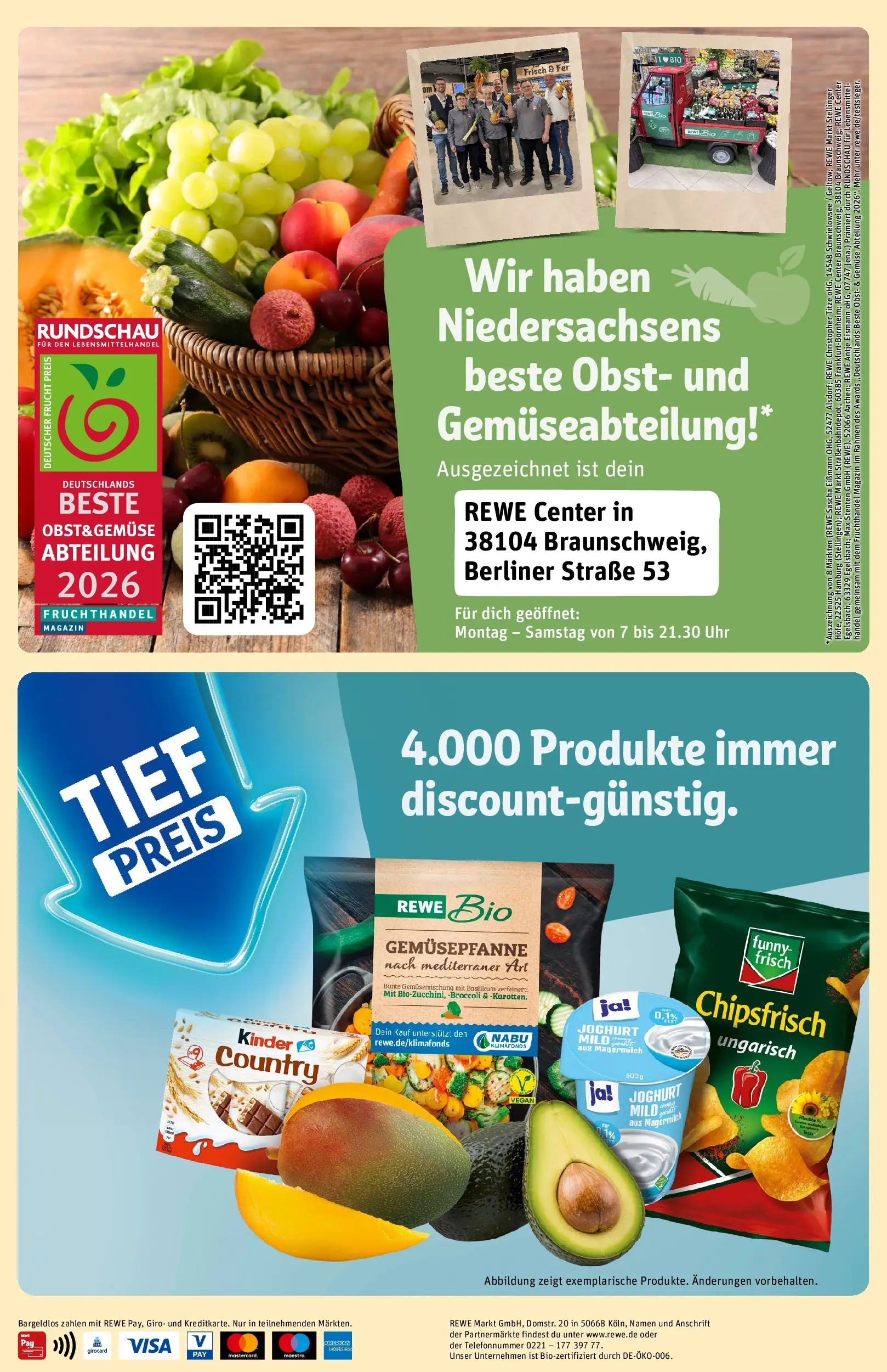 REWE Prospekt ab 29.06.2026 zum Blättern » Angebote | Seite: 2 | Produkte: Berliner, Joghurt, Obst, Uhr
