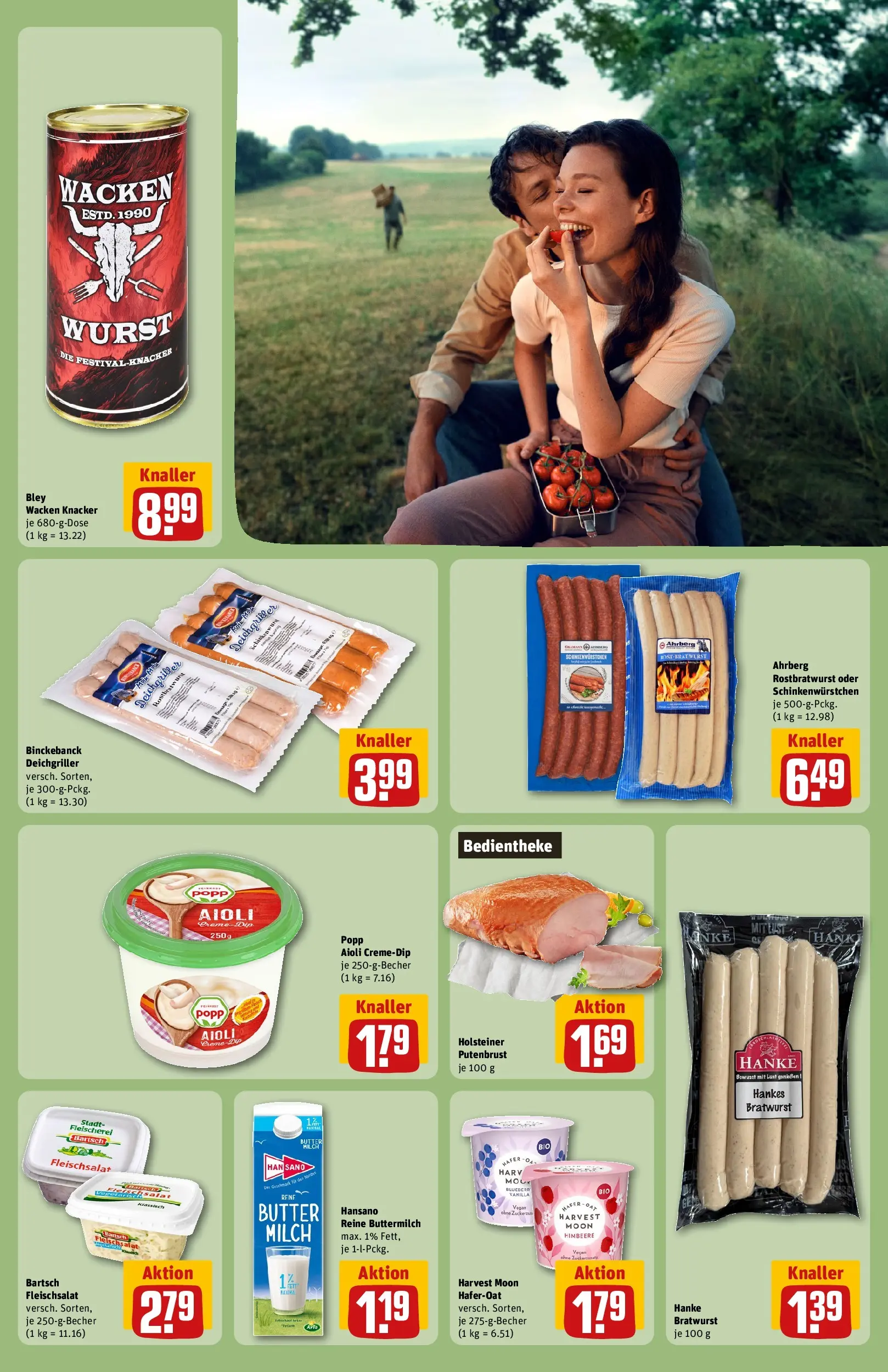 REWE Prospekt ab 29.06.2026 zum Blättern » Angebote | Seite: 25 | Produkte: Buttermilch, Milch, Butter, Wurst