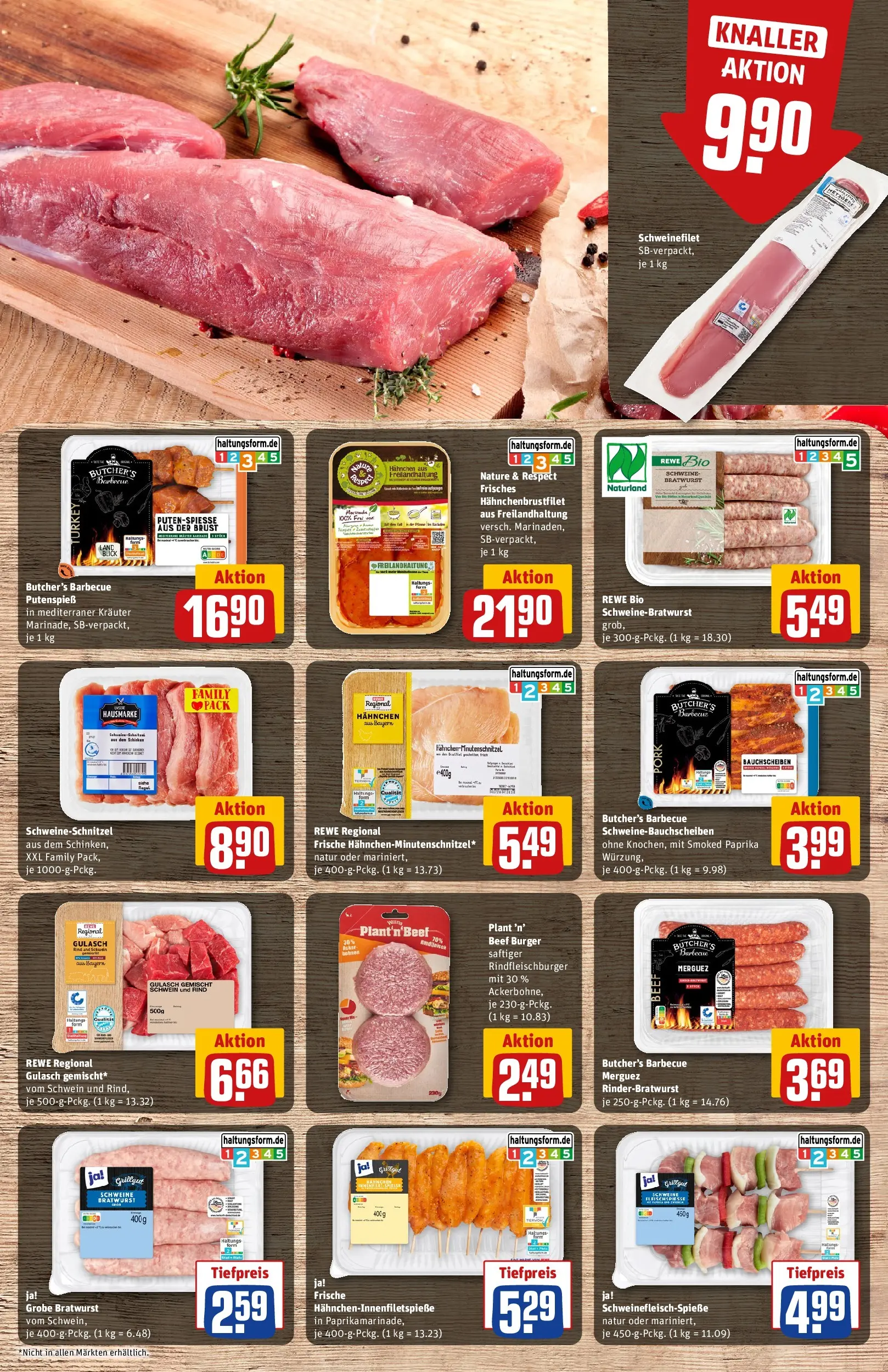 REWE Prospekt ab 29.06.2026 zum Blättern » Angebote | Seite: 11 | Produkte: Hahnchen, Burger, Paprika, Gulasch