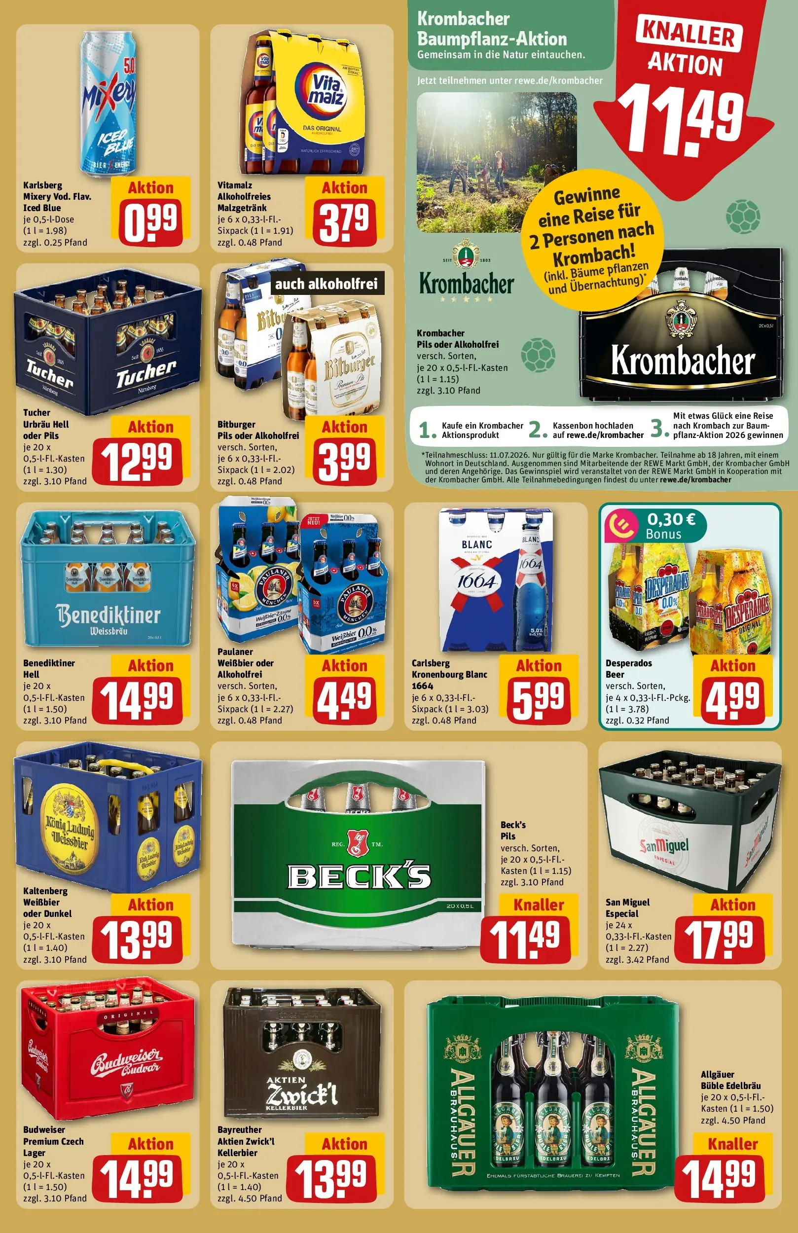REWE Prospekt ab 29.06.2026 zum Blättern » Angebote | Seite: 19 | Produkte: Energy, Weißbier, Zitrone, Paulaner