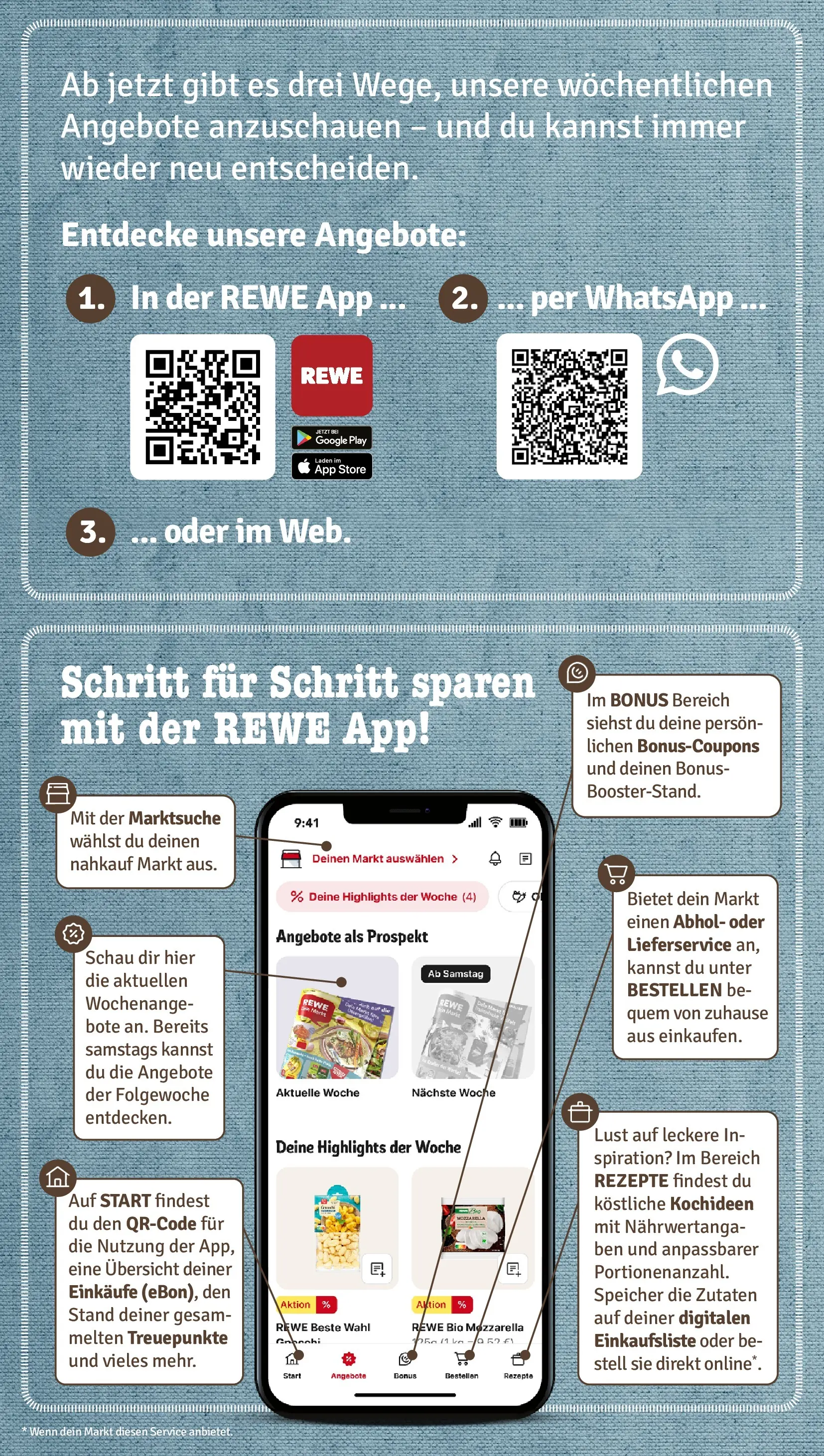 REWE Prospekt ab 29.06.2026 zum Blättern » Angebote | Seite: 3 | Produkte: Mozzarella