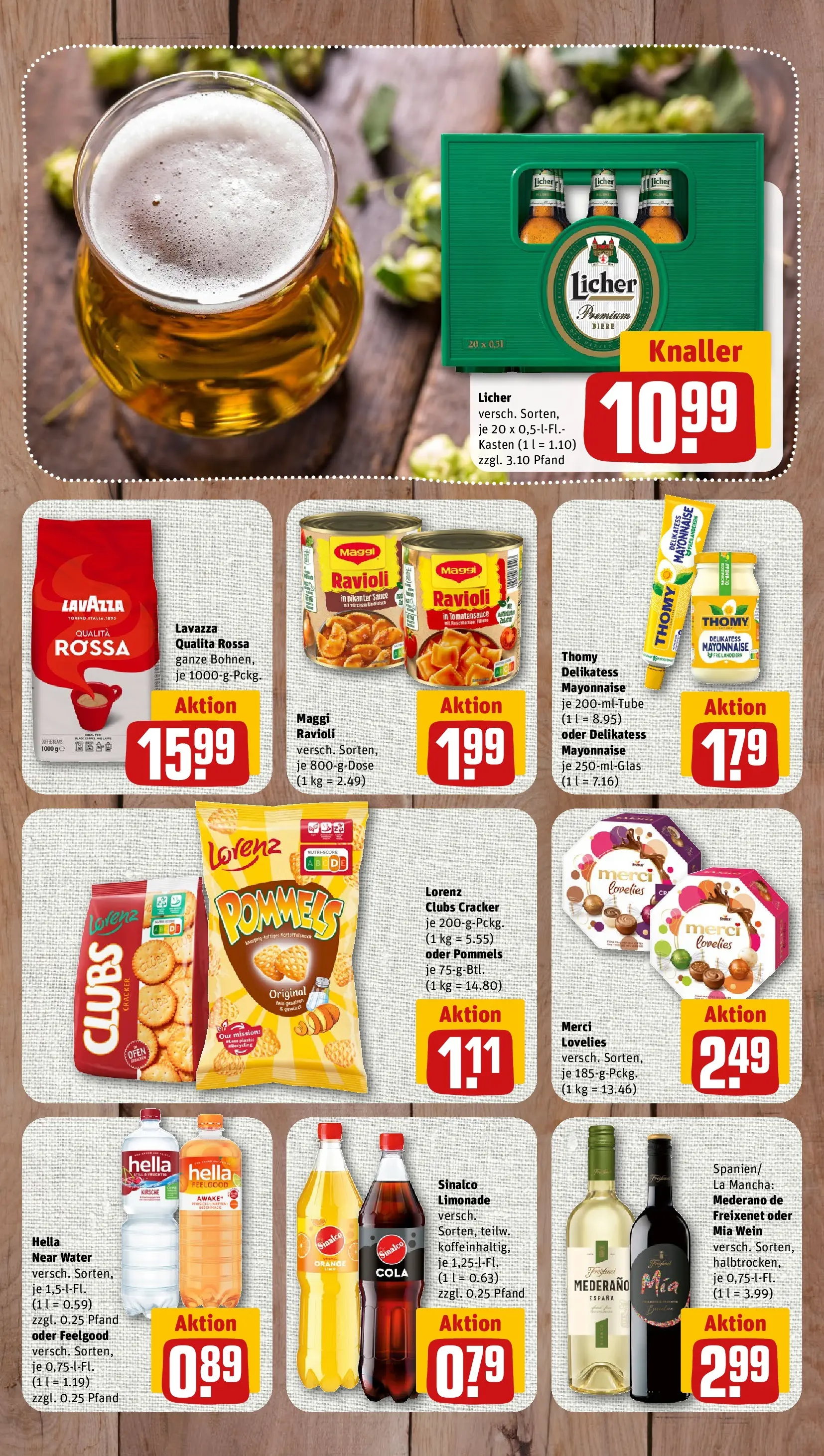 REWE Prospekt ab 29.06.2026 zum Blättern » Angebote | Seite: 11 | Produkte: Merci, Maggi, Freixenet, Limonade