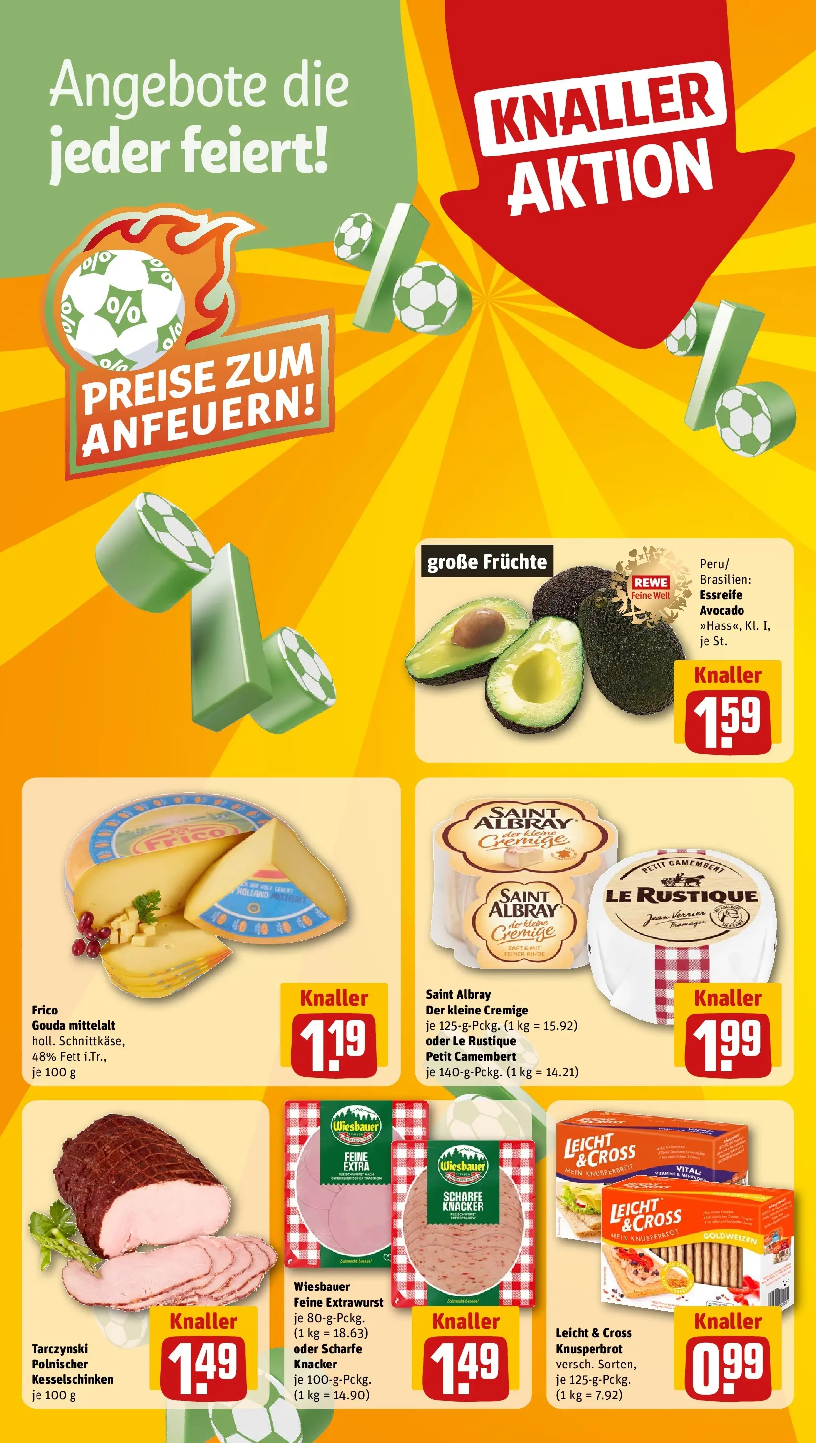 REWE Prospekt ab 29.06.2026 zum Blättern » Angebote | Seite: 4 | Produkte: Gouda, Avocado