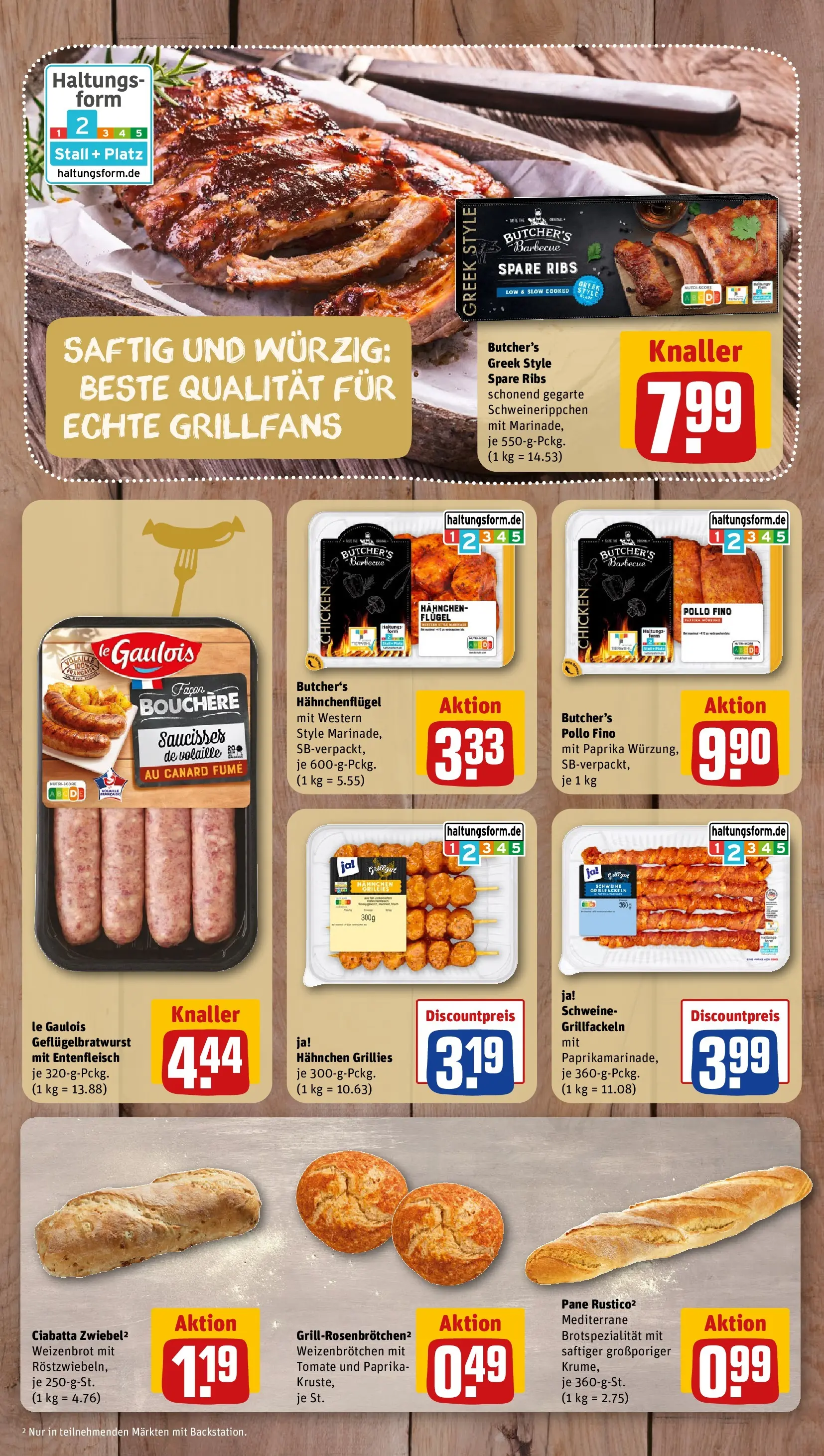 REWE Prospekt ab 29.06.2026 zum Blättern » Angebote | Seite: 13 | Produkte: Hahnchen, Spare ribs, Pane, Paprika