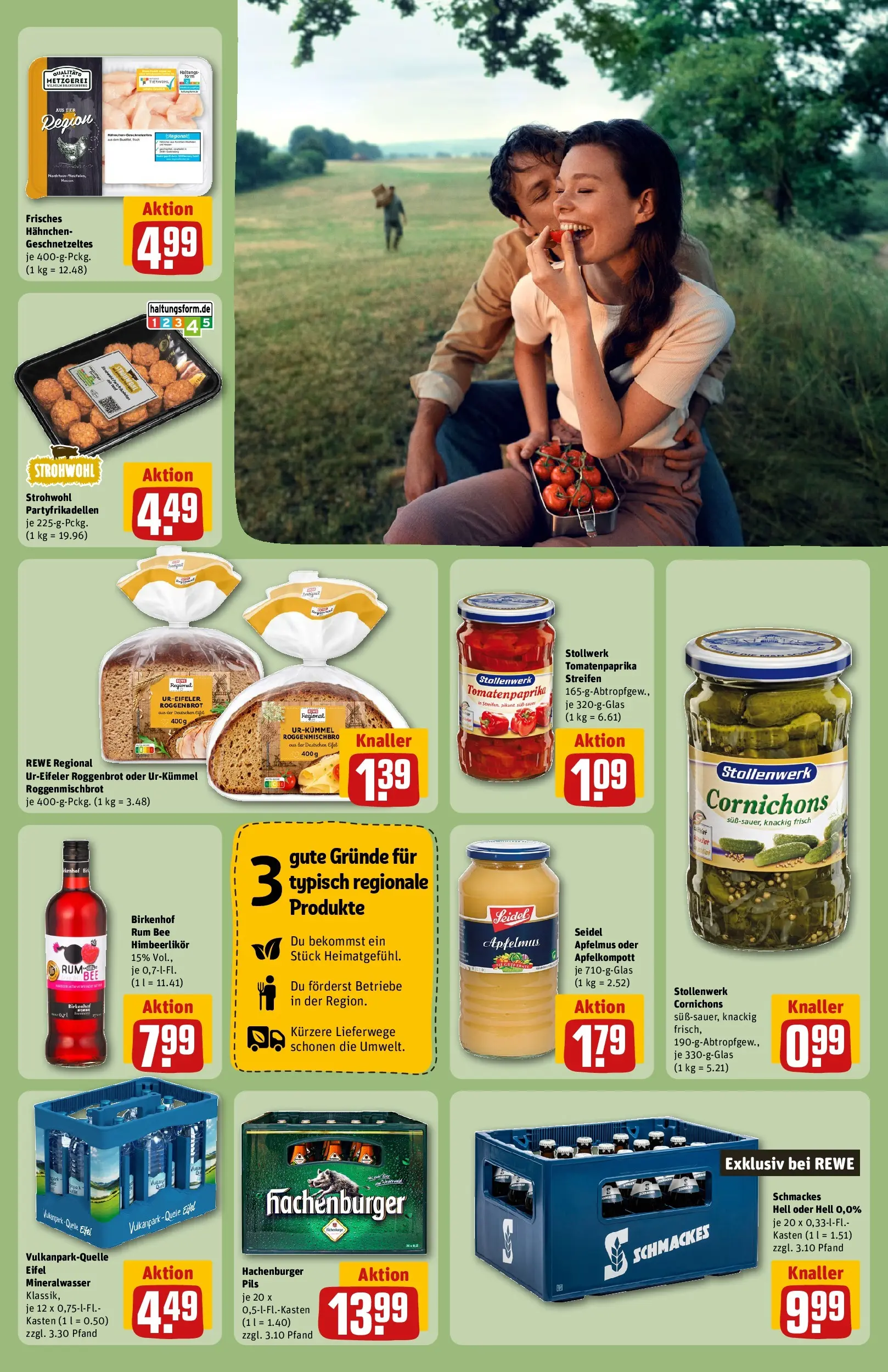 REWE Prospekt ab 29.06.2026 zum Blättern » Angebote | Seite: 27 | Produkte: Hahnchen, Rum, Pils, Mineralwasser