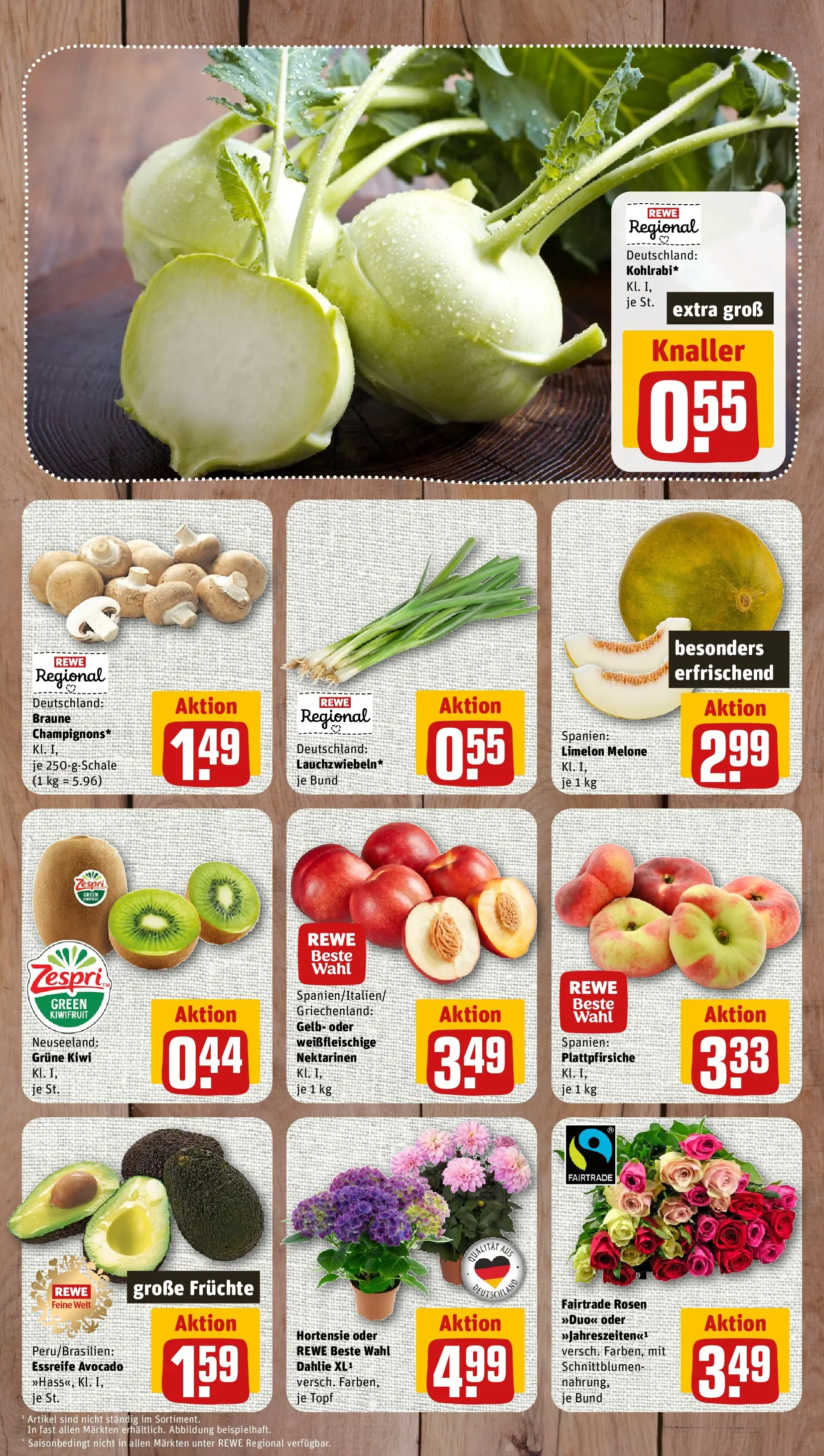 REWE Prospekt ab 29.06.2026 zum Blättern » Angebote | Seite: 4 | Produkte: Hortensie, Avocado, Melone, Kiwi