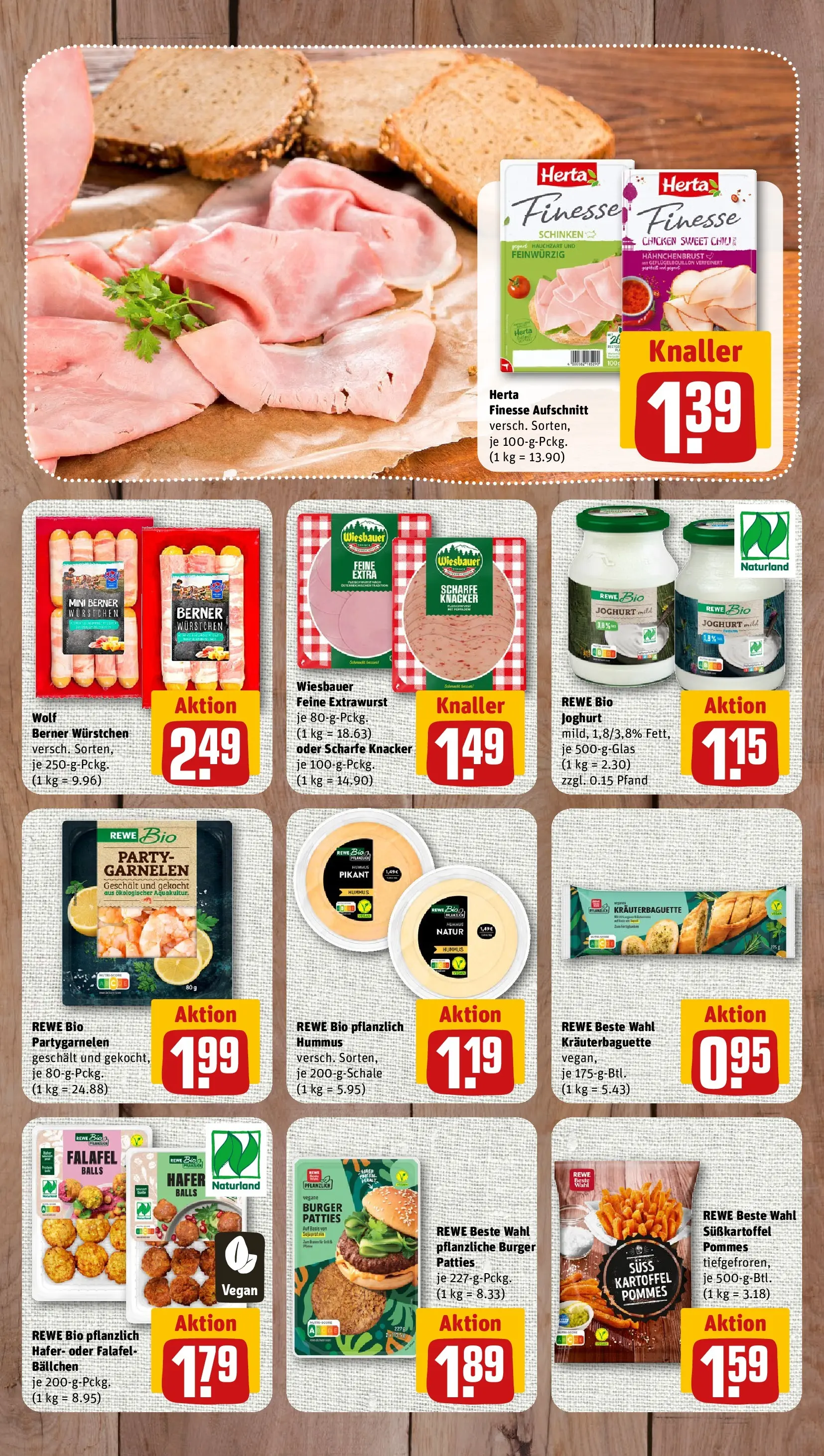 REWE Prospekt ab 29.06.2026 zum Blättern » Angebote | Seite: 11 | Produkte: Joghurt, Burger, Herta finesse, Hahnchenbrust