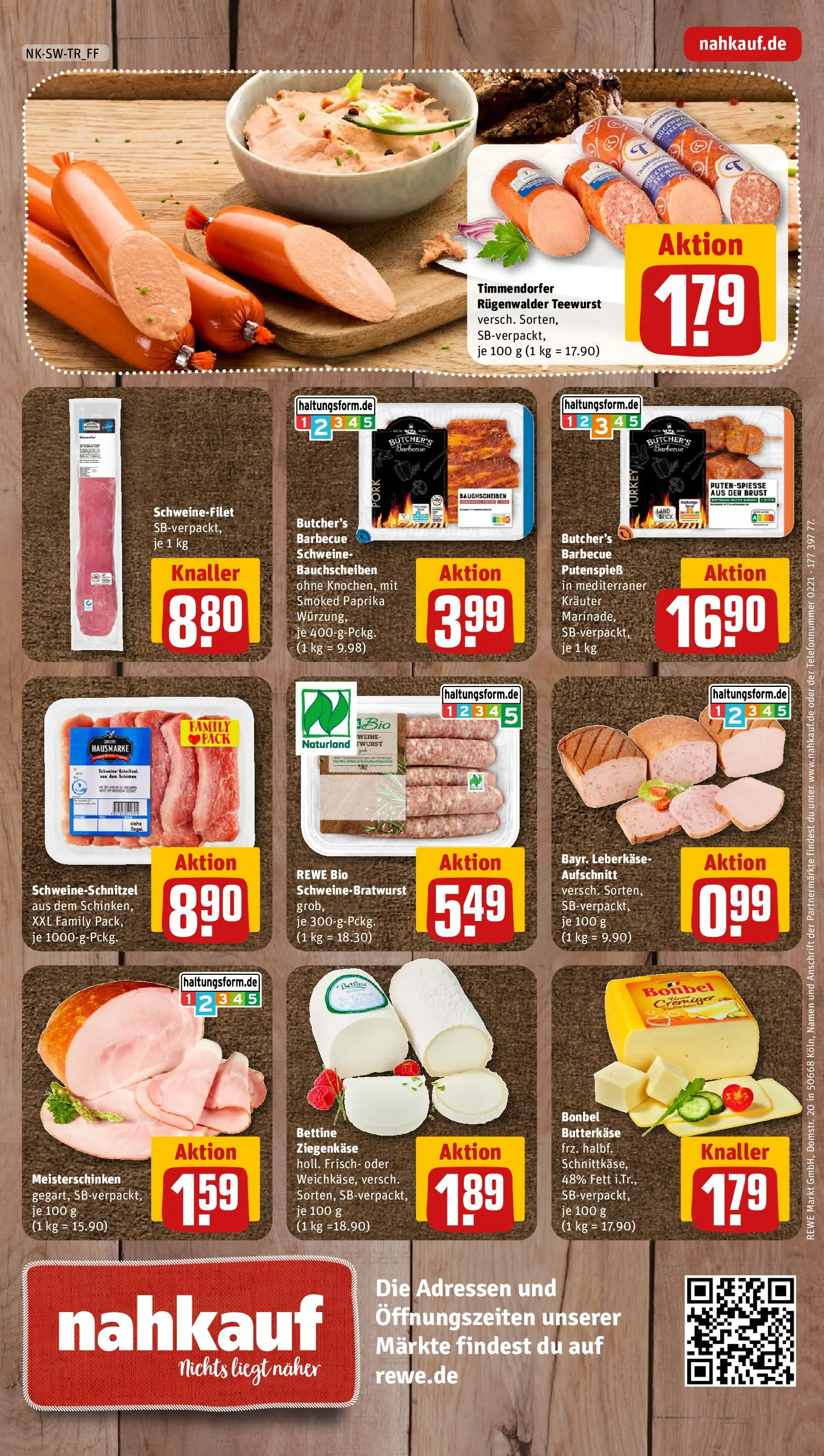 REWE Prospekt ab 29.06.2026 zum Blättern » Angebote | Seite: 12 | Produkte: Ziegenkäse, Schweinefilet, Paprika, Leberkase