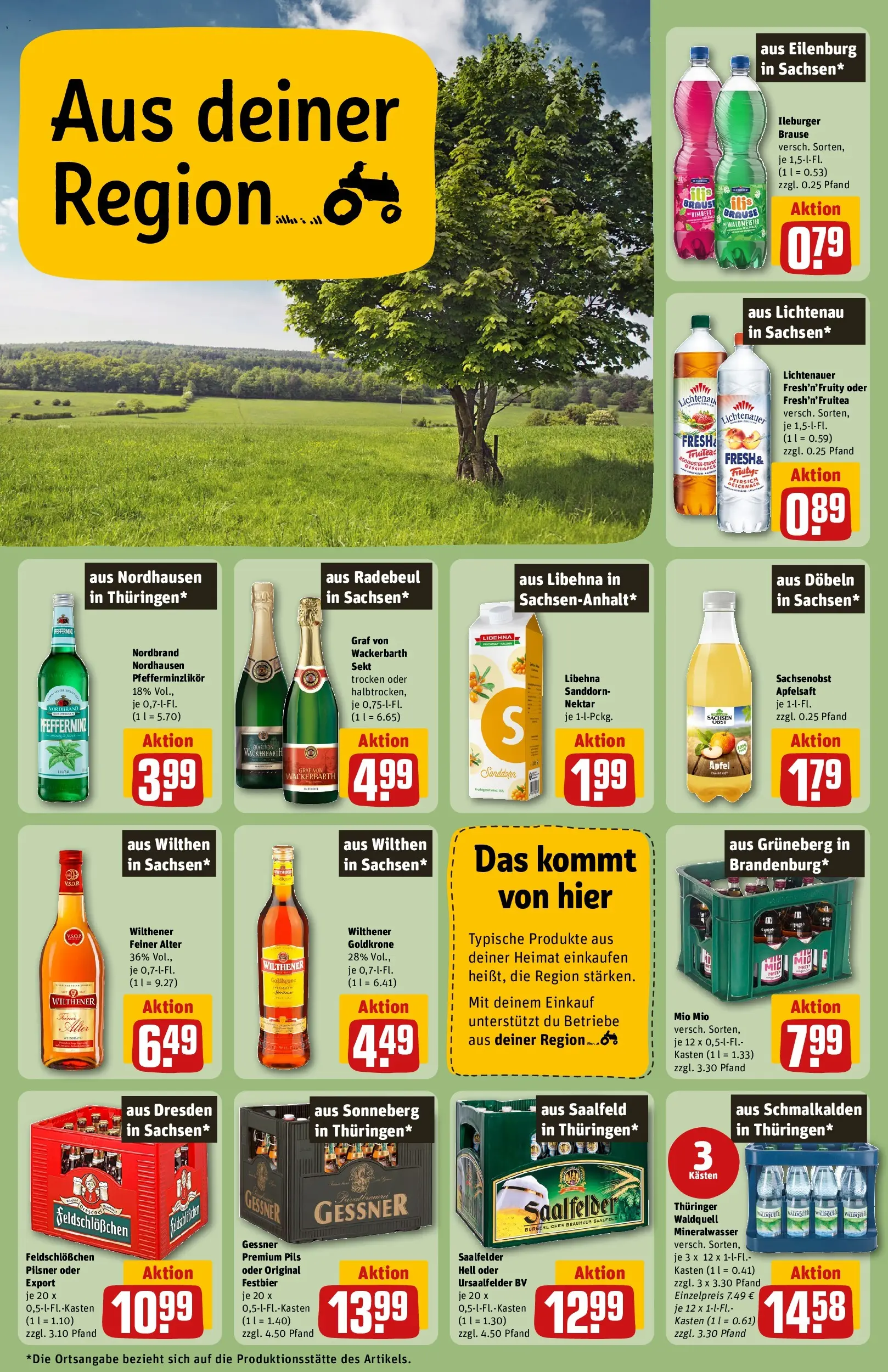 REWE Prospekt ab 29.06.2026 zum Blättern » Angebote | Seite: 26 | Produkte: Pils, Äpfel, Apfelsaft, Mineralwasser
